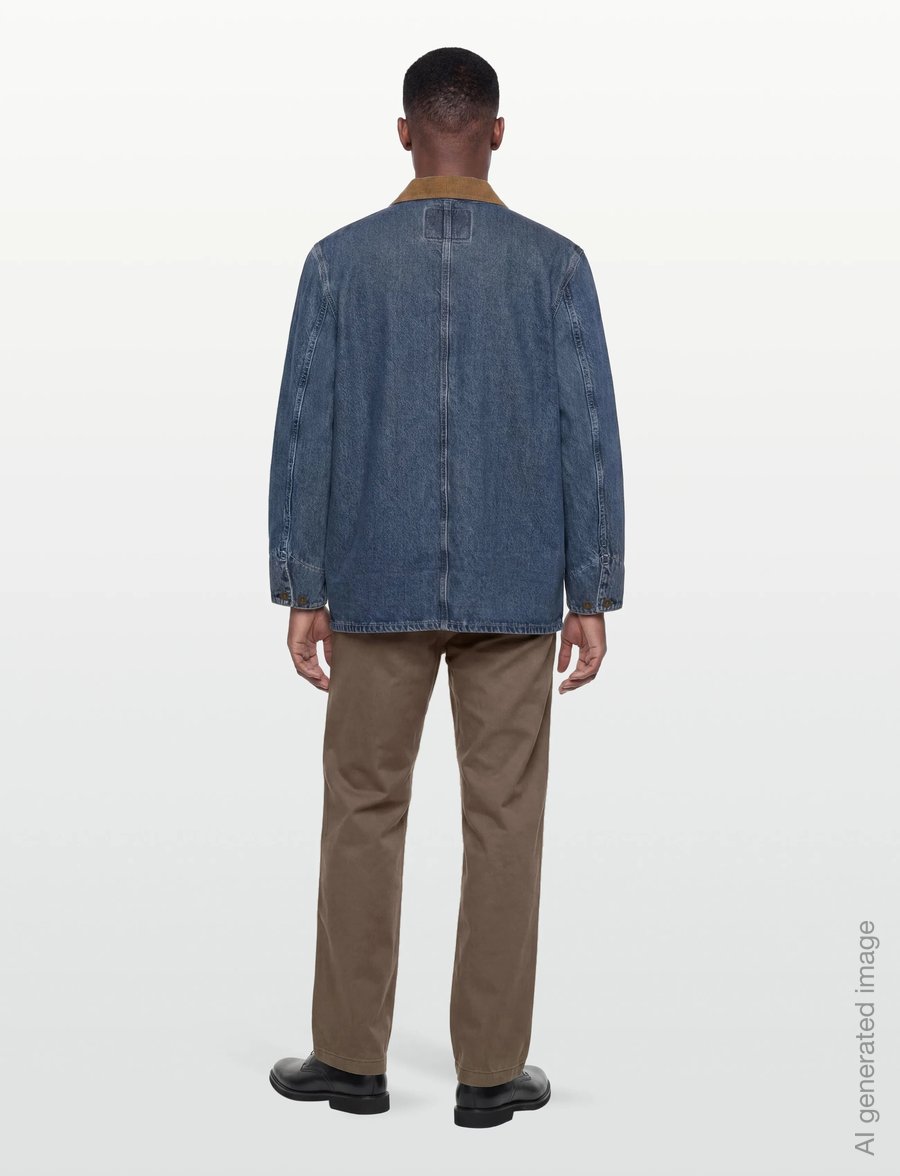 Levi's® - BERKLEY CHORE COAT SUNBURNT CH - ofodrade jeansjackor - med indigo - worn ins - 5