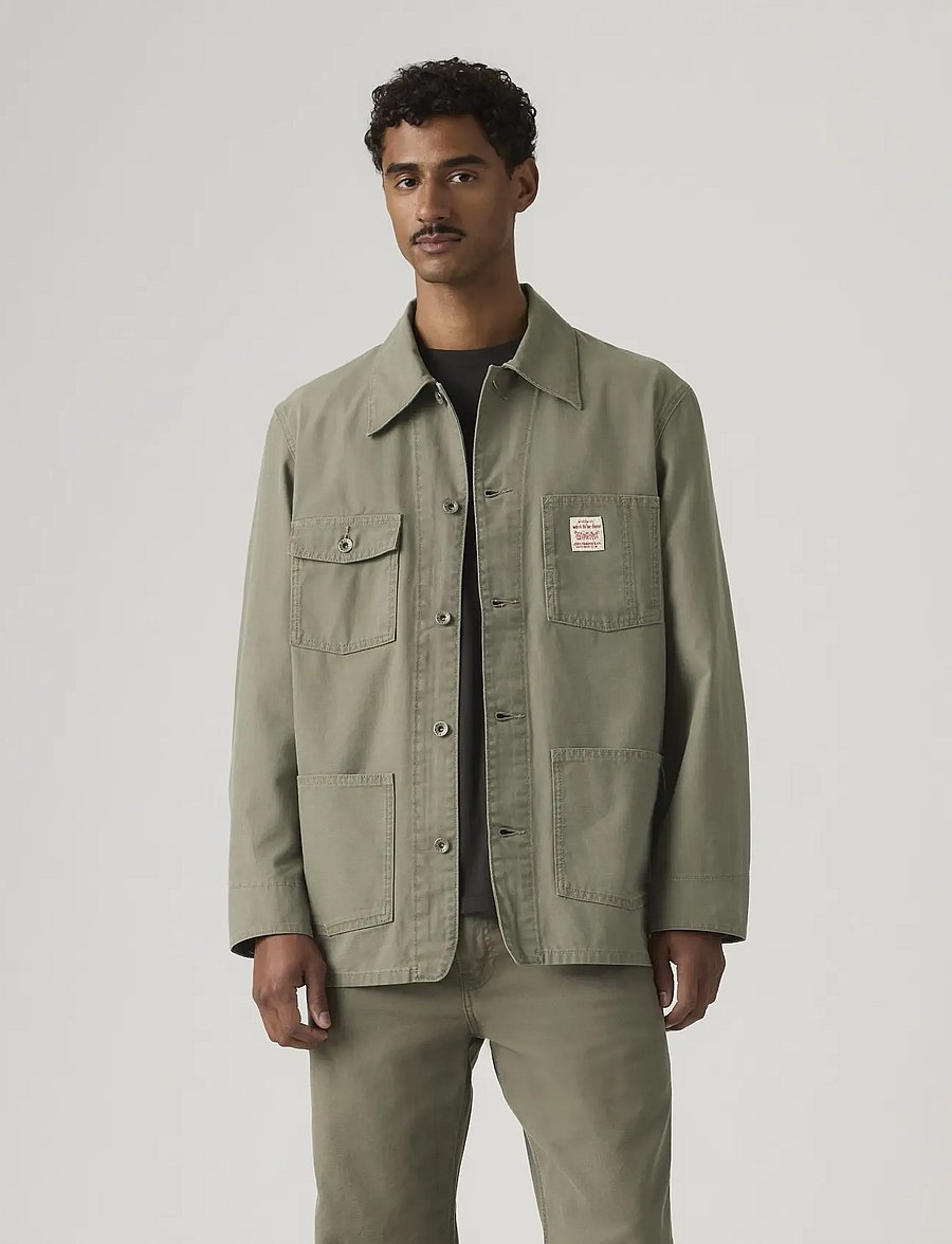 Levi's® - BERKLEY CHORE COAT DRIED OREGA - leichte mäntel - greens - 3