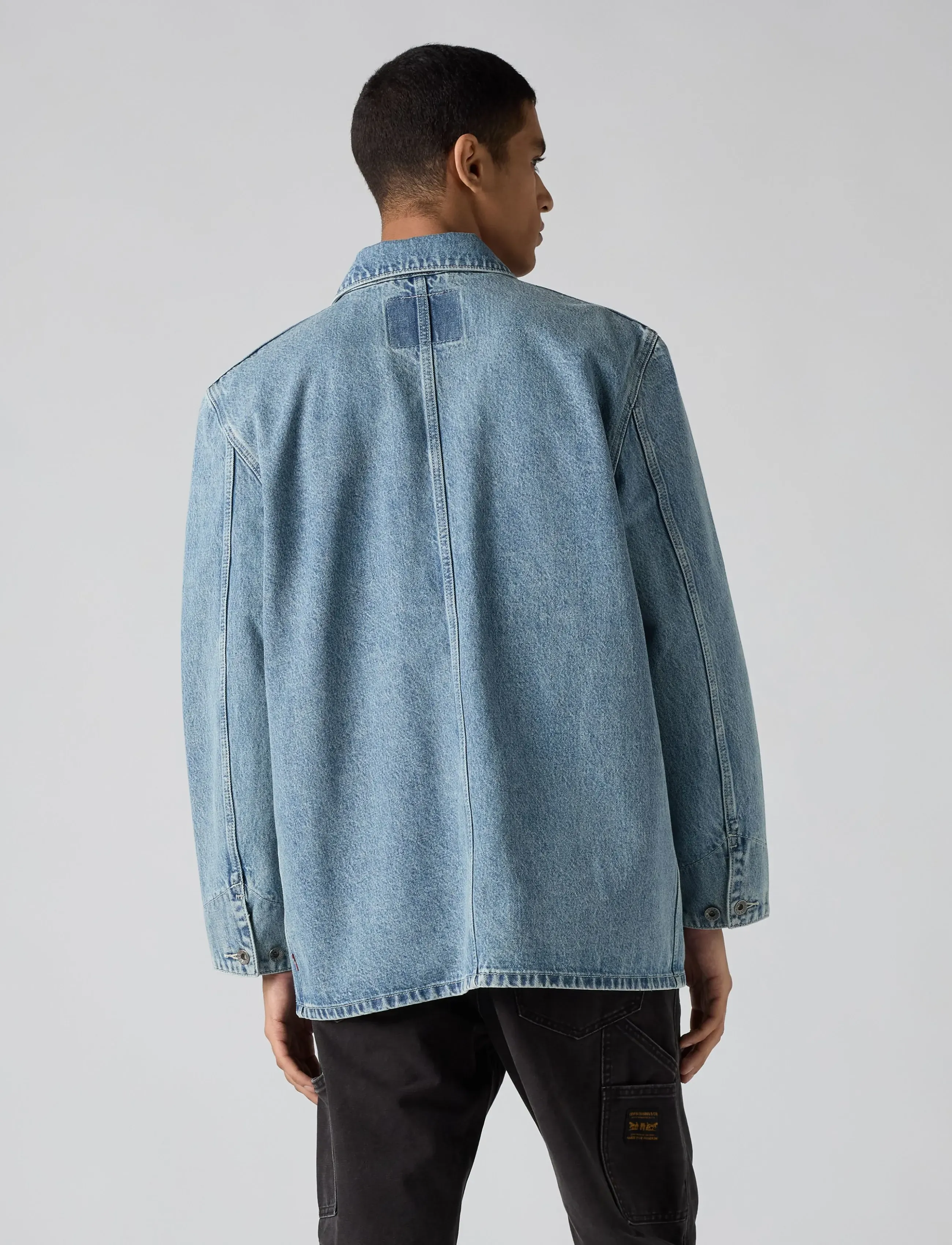 Levi's® - BERKLEY CHORE COAT DUCK DIVING - ungefütterte denimjacken - light indigo - worn in - 4