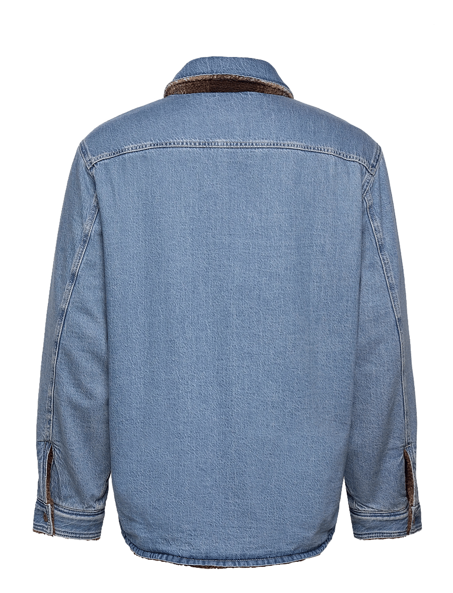 Levi's® - FWW REVERSIBLE SHACKET EARLY M - voodriga teksatagid - light indigo - flat finis - 2