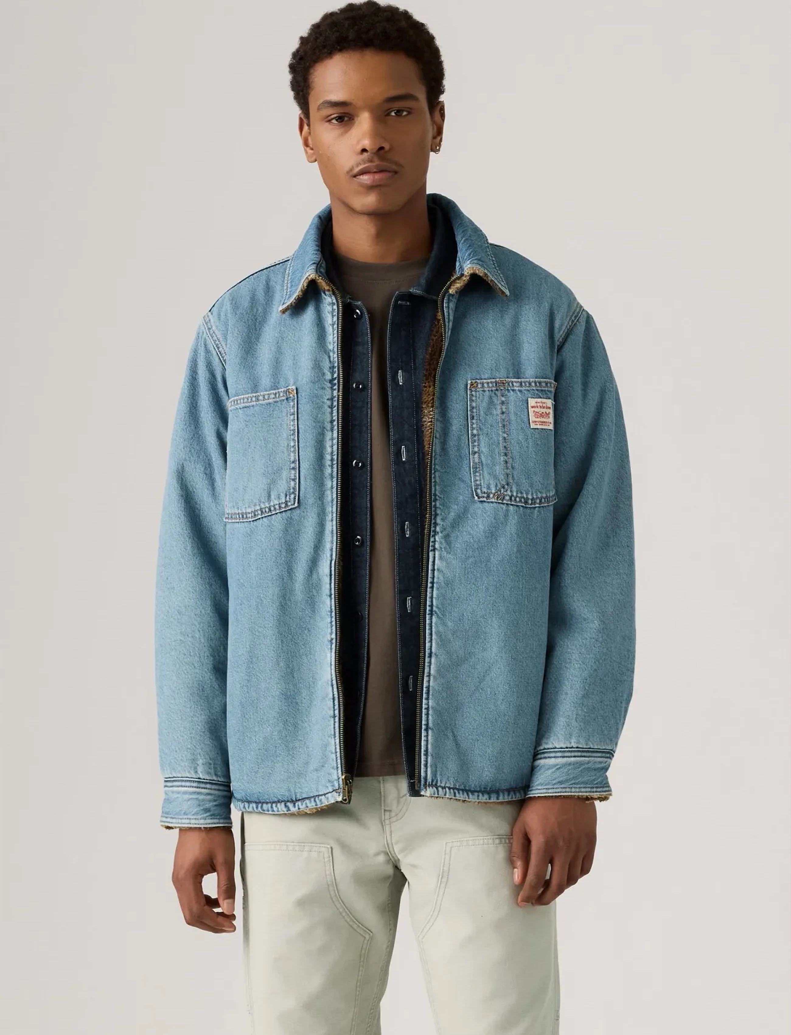 Levi's® - FWW REVERSIBLE SHACKET EARLY M - light indigo - flat finis - 4