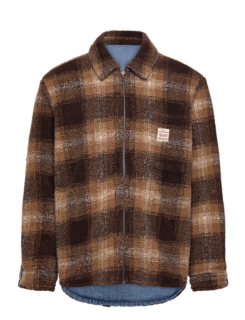 Levi's® - FWW REVERSIBLE SHACKET EARLY M - gefütterte denimjacken - light indigo - flat finis - 3