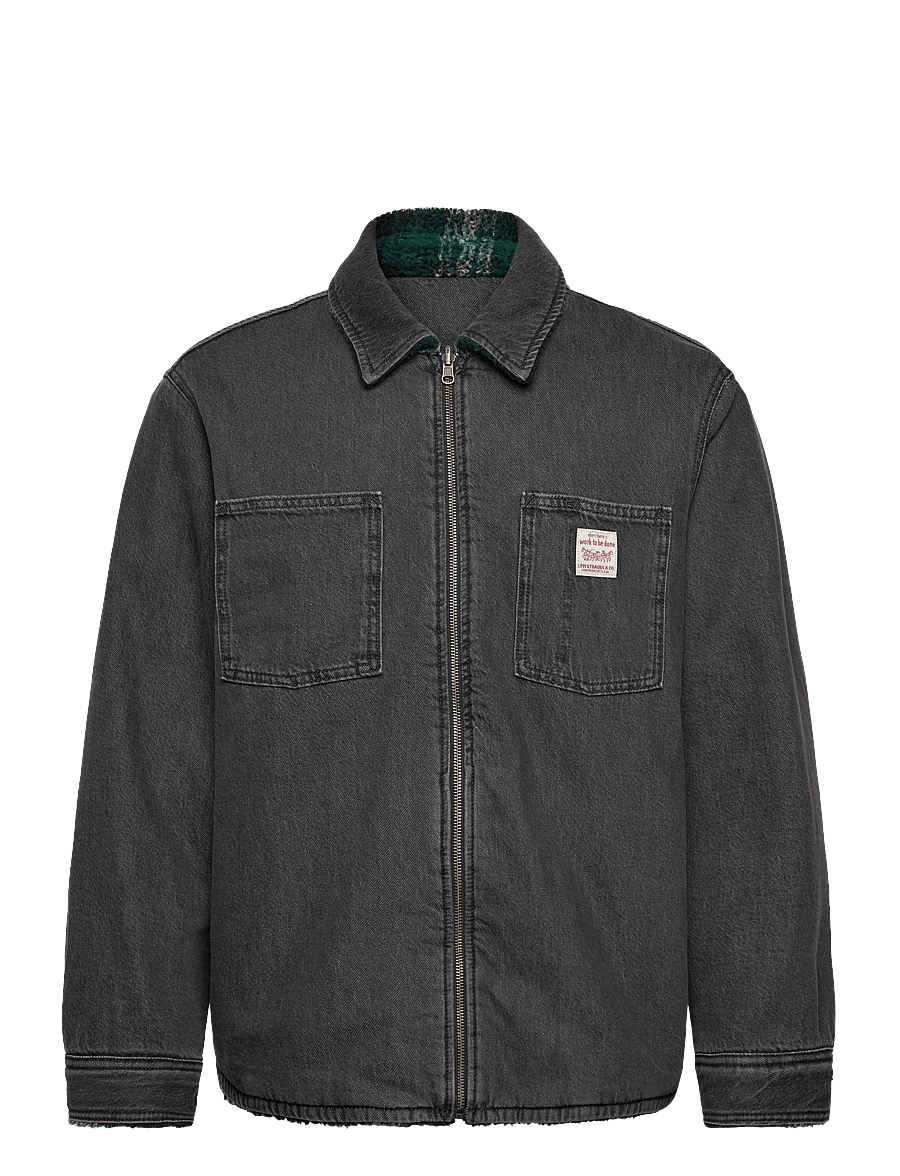 Levi's® - FWW REVERSIBLE SHACKET LATE NI - lined denim jackets - blacks - 1