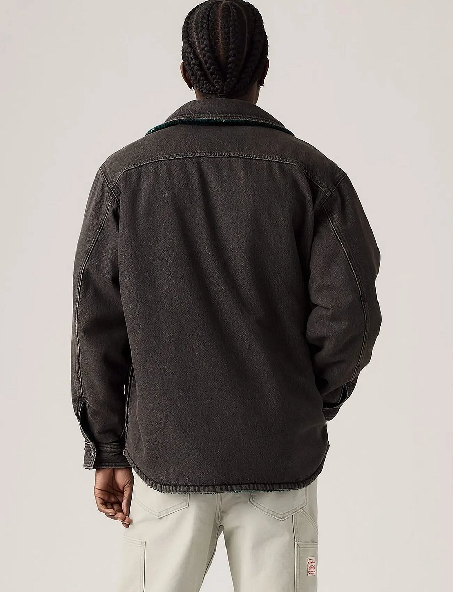 Levi's® - FWW REVERSIBLE SHACKET LATE NI - lined denim jackets - blacks - 4