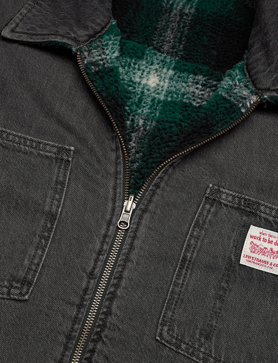 Levi's® - FWW REVERSIBLE SHACKET LATE NI - lined denim jackets - blacks - 5
