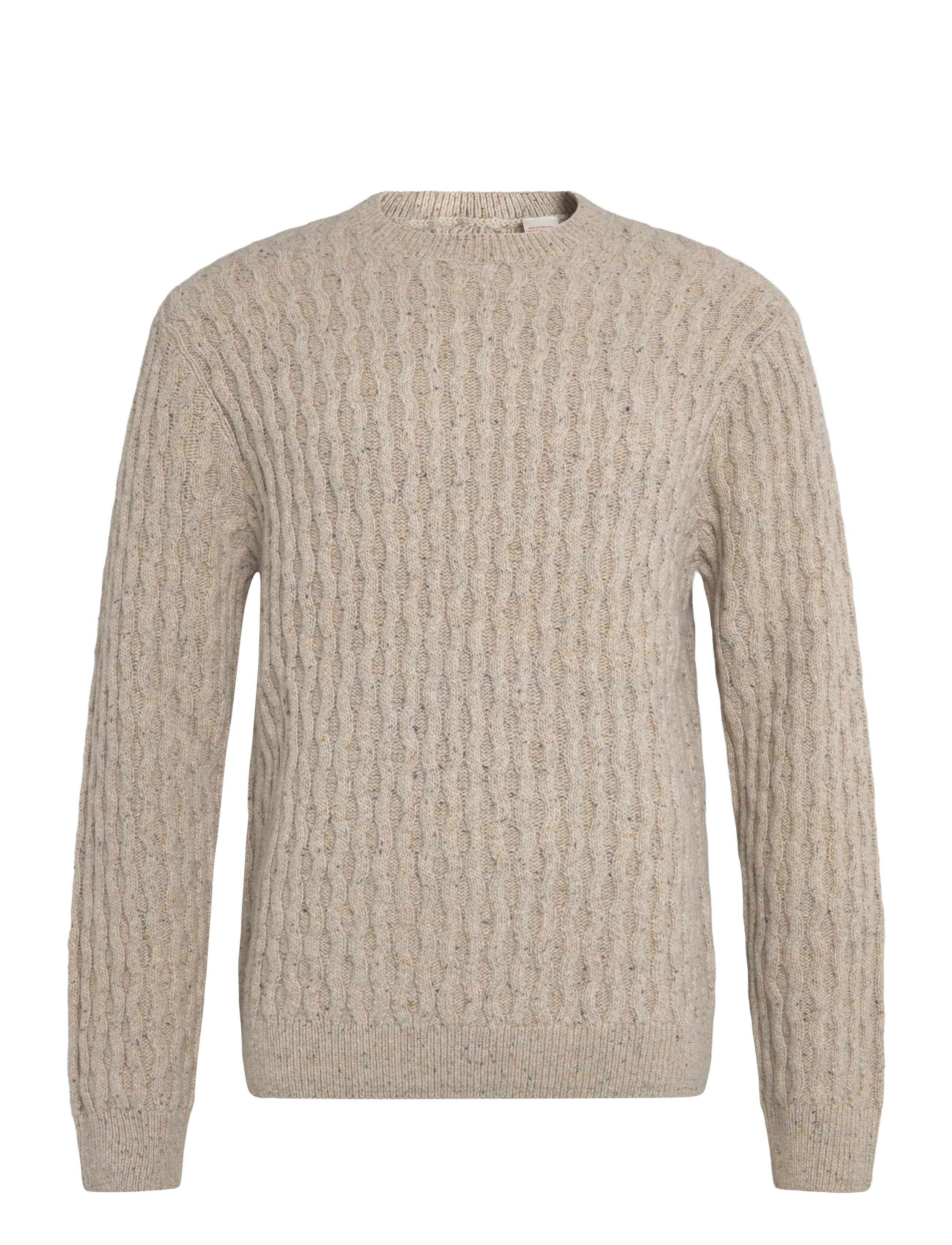 Levi's® PRESIDIO CREW NEPS BRINDLE SWE - Kudumid - BROWNS / beige