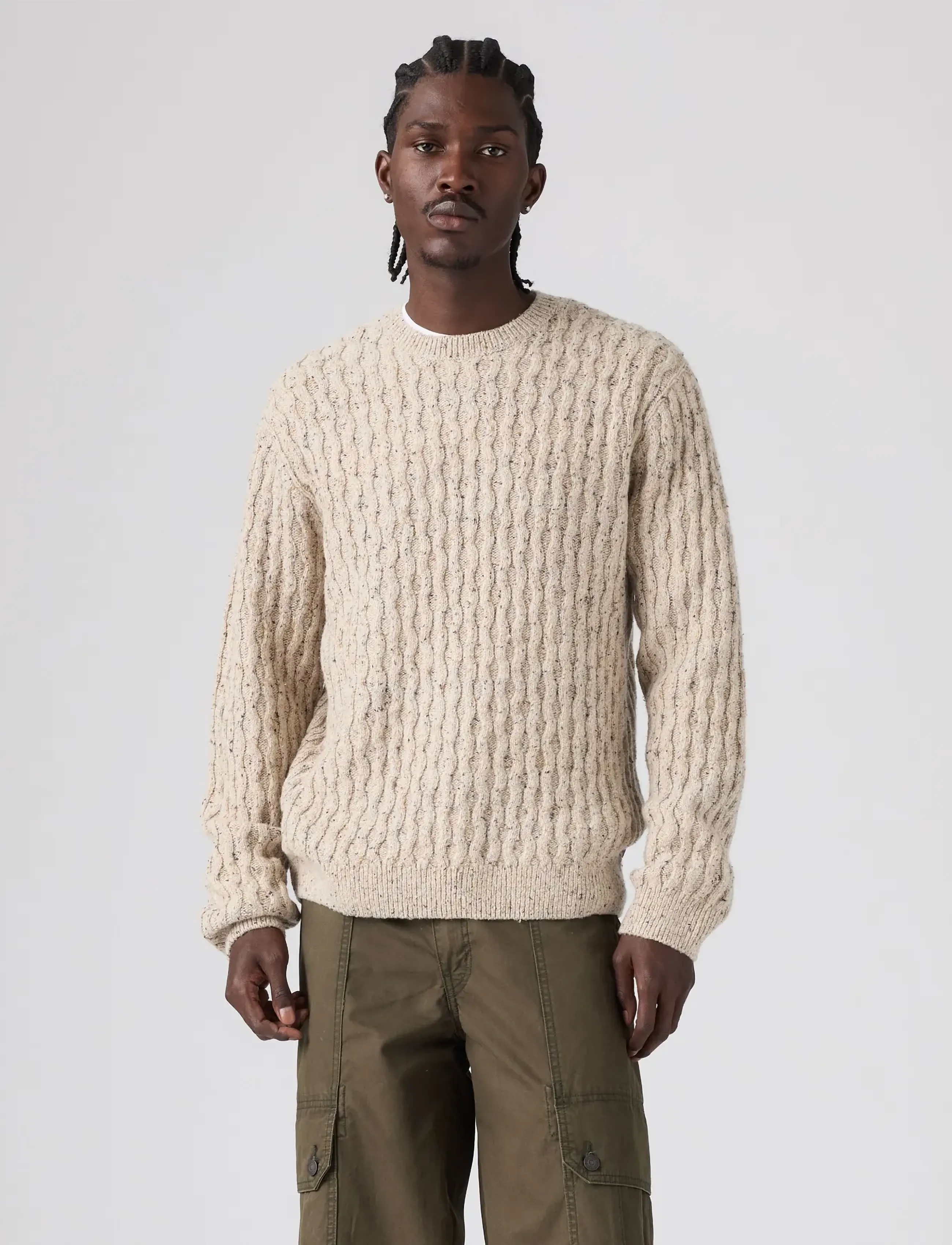 Levi's® - PRESIDIO CREW NEPS BRINDLE SWE - Ümara kaelusega - browns - 3