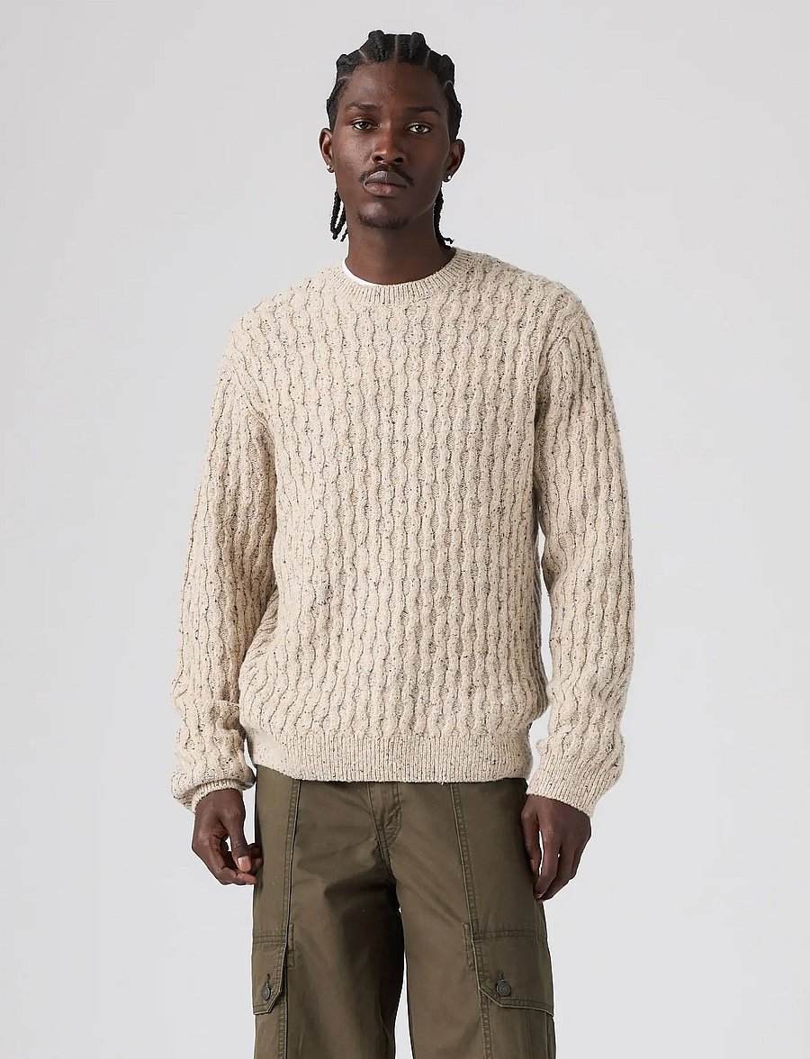 Levi's® - PRESIDIO CREW NEPS BRINDLE SWE - Ümara kaelusega - browns - 3