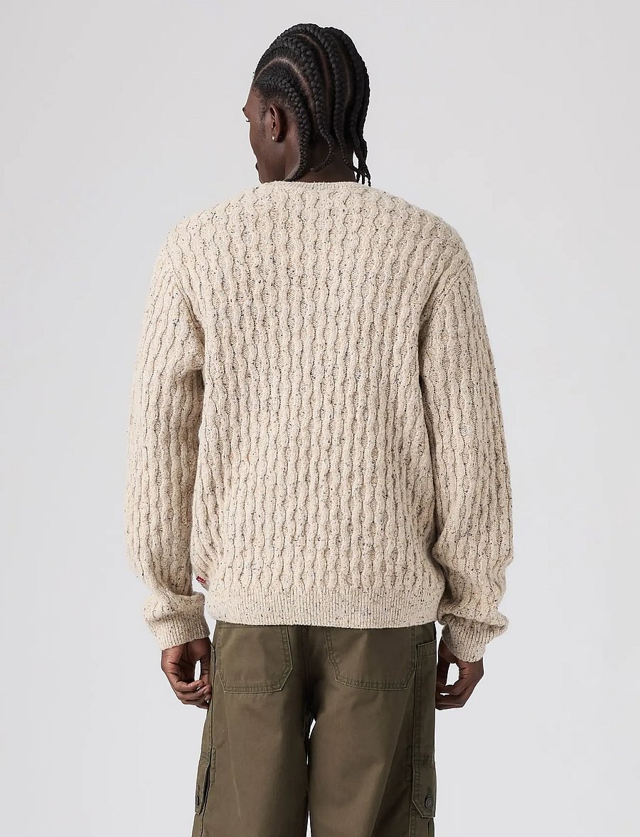 Levi's® - PRESIDIO CREW NEPS BRINDLE SWE - Ümara kaelusega - browns - 4