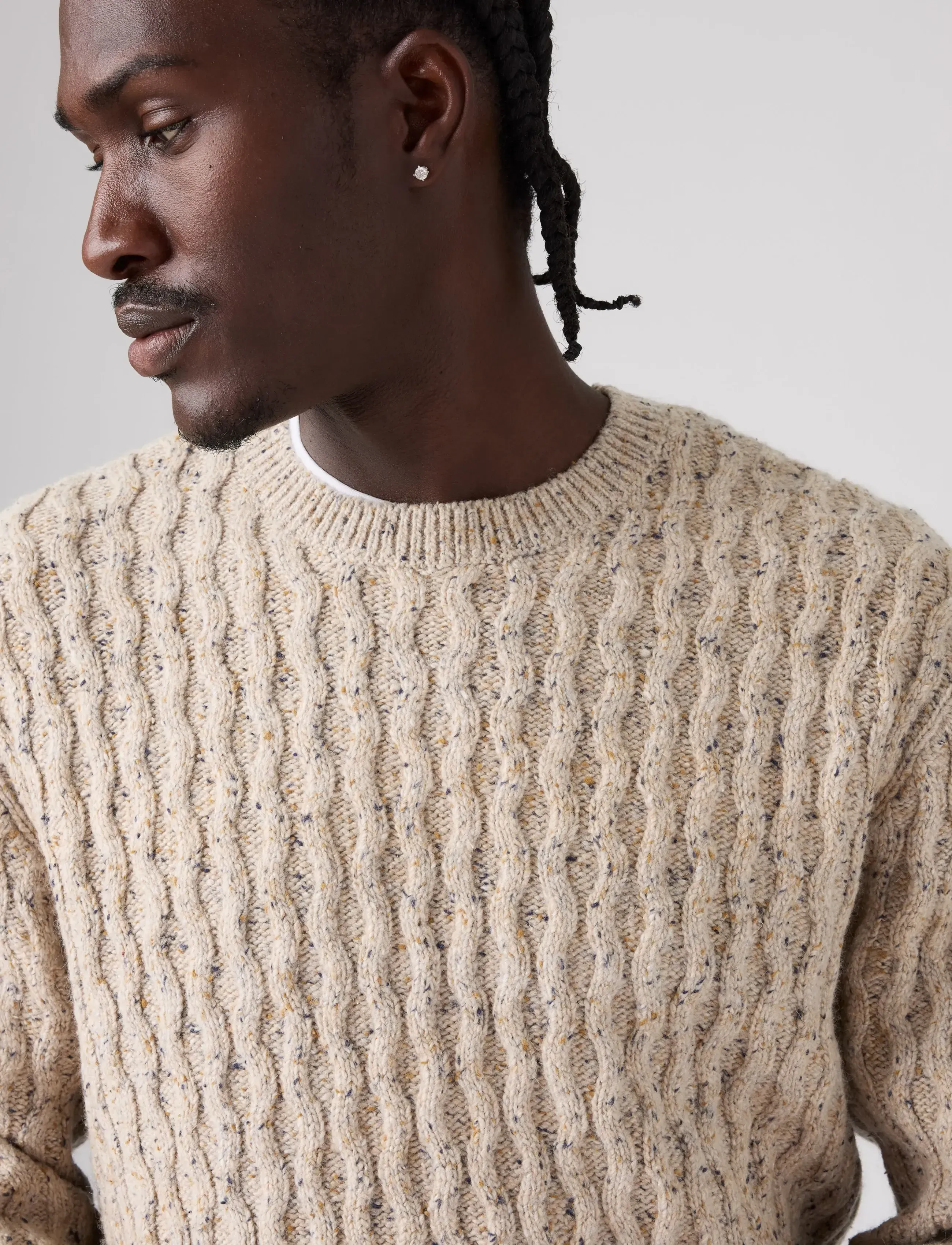 Levi's® - PRESIDIO CREW NEPS BRINDLE SWE - Ümara kaelusega - browns - 5