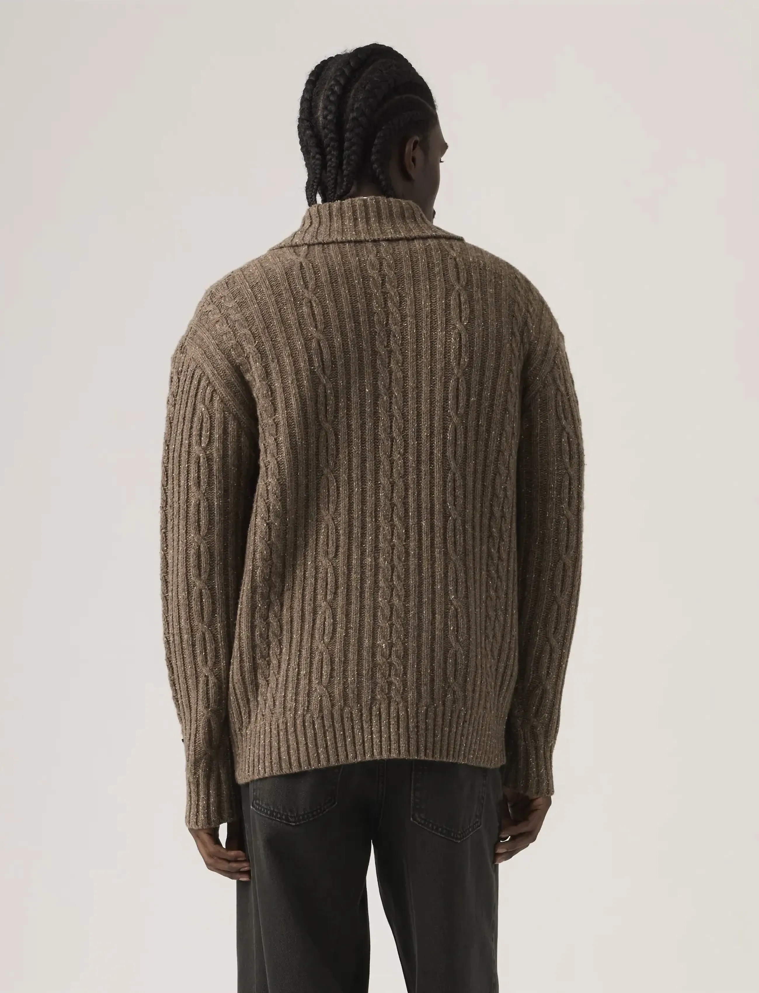 Levi's® - TELEGRAPH ZIP CARDIGAN WALNUT - strickmode - neutrals - 3
