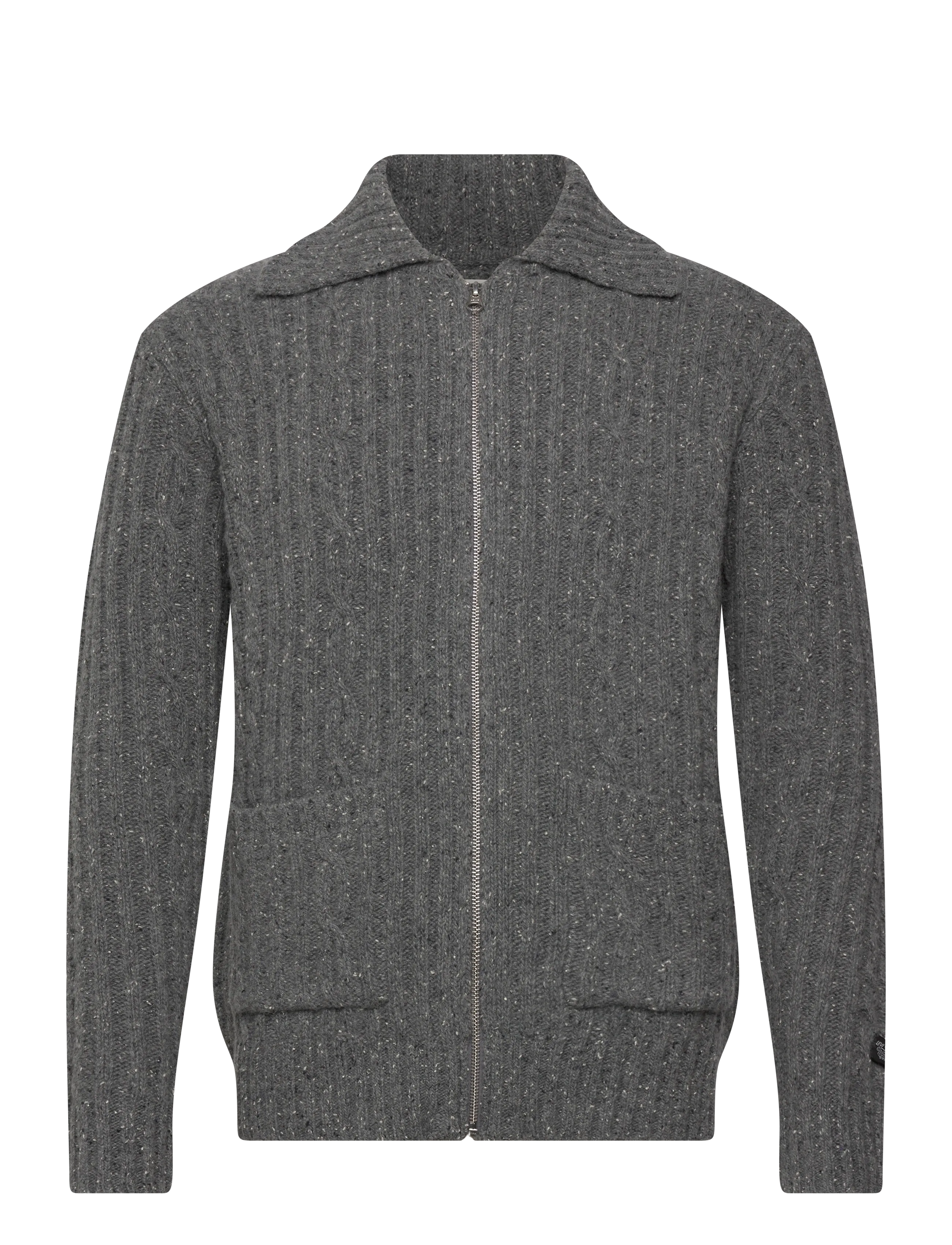 Levi's® TELEGRAPH ZIP CARDIGAN QUARRY - Deals - NEUTRALS / grey