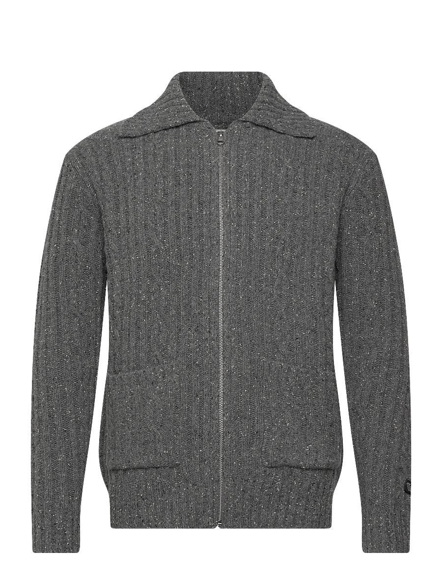 Levi's® - TELEGRAPH ZIP CARDIGAN QUARRY - pullover mit durchgehendem reißverschluss - neutrals - 1