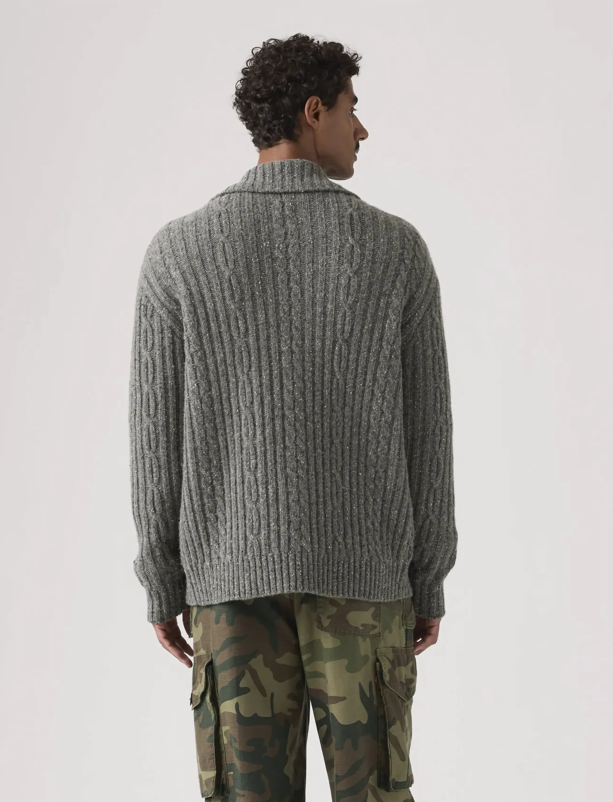 Levi's® - TELEGRAPH ZIP CARDIGAN QUARRY - pullover mit durchgehendem reißverschluss - neutrals - 3