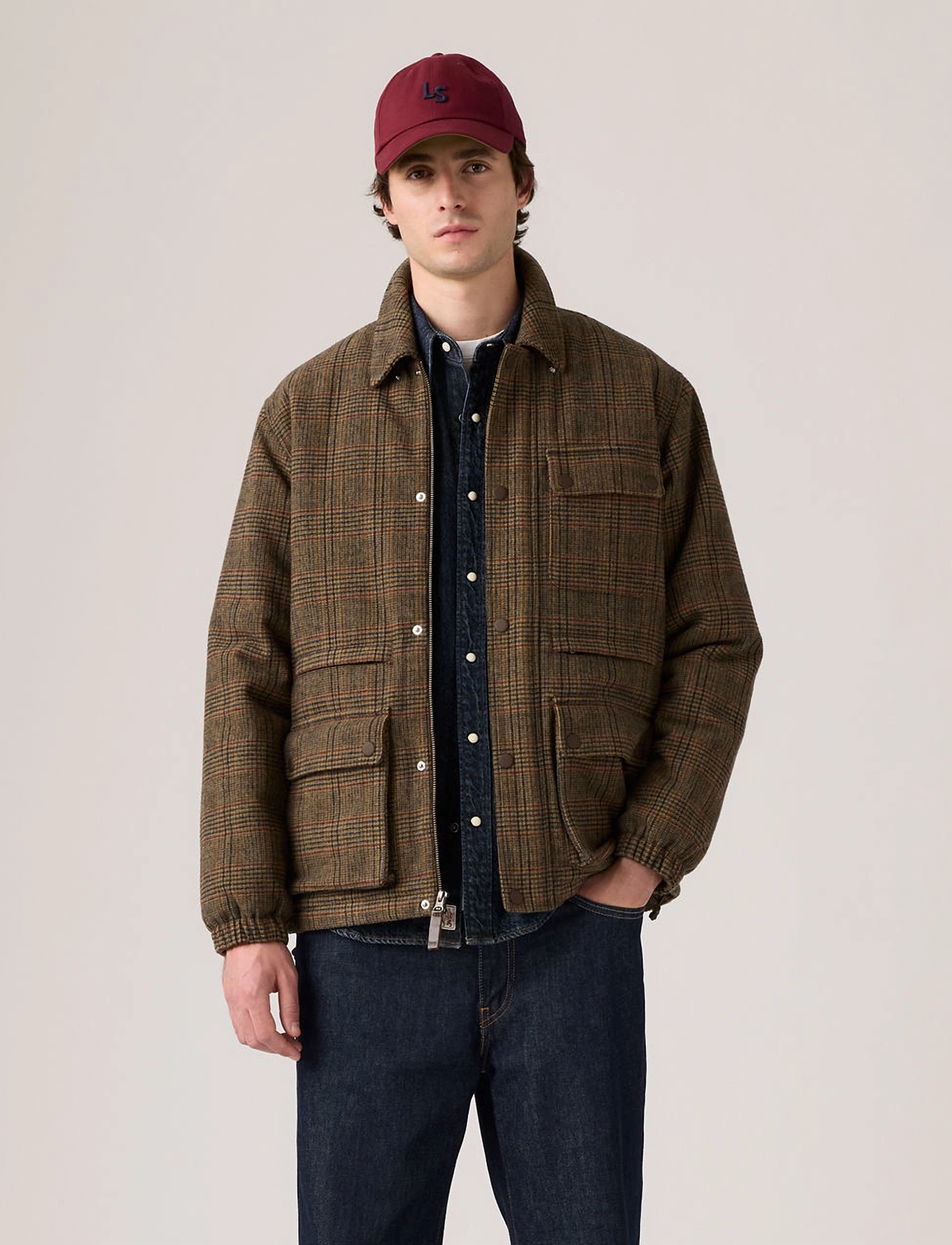 Levi's Wells Utility Insul Jkt Jace P, XL, Brown, Jakker > Bomberjakker, Herre