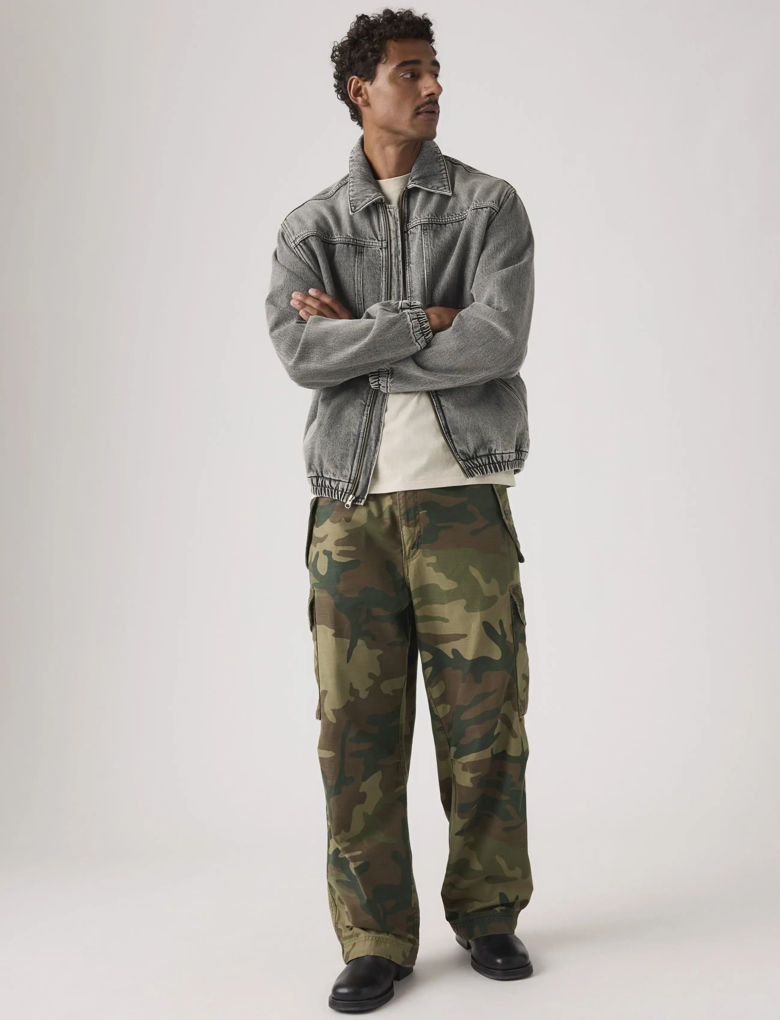 Levi's Baggy Field Cargo Phalarope Ca, L, Trousers, Mehrfarbig/gemustert - Pants, Männerswear