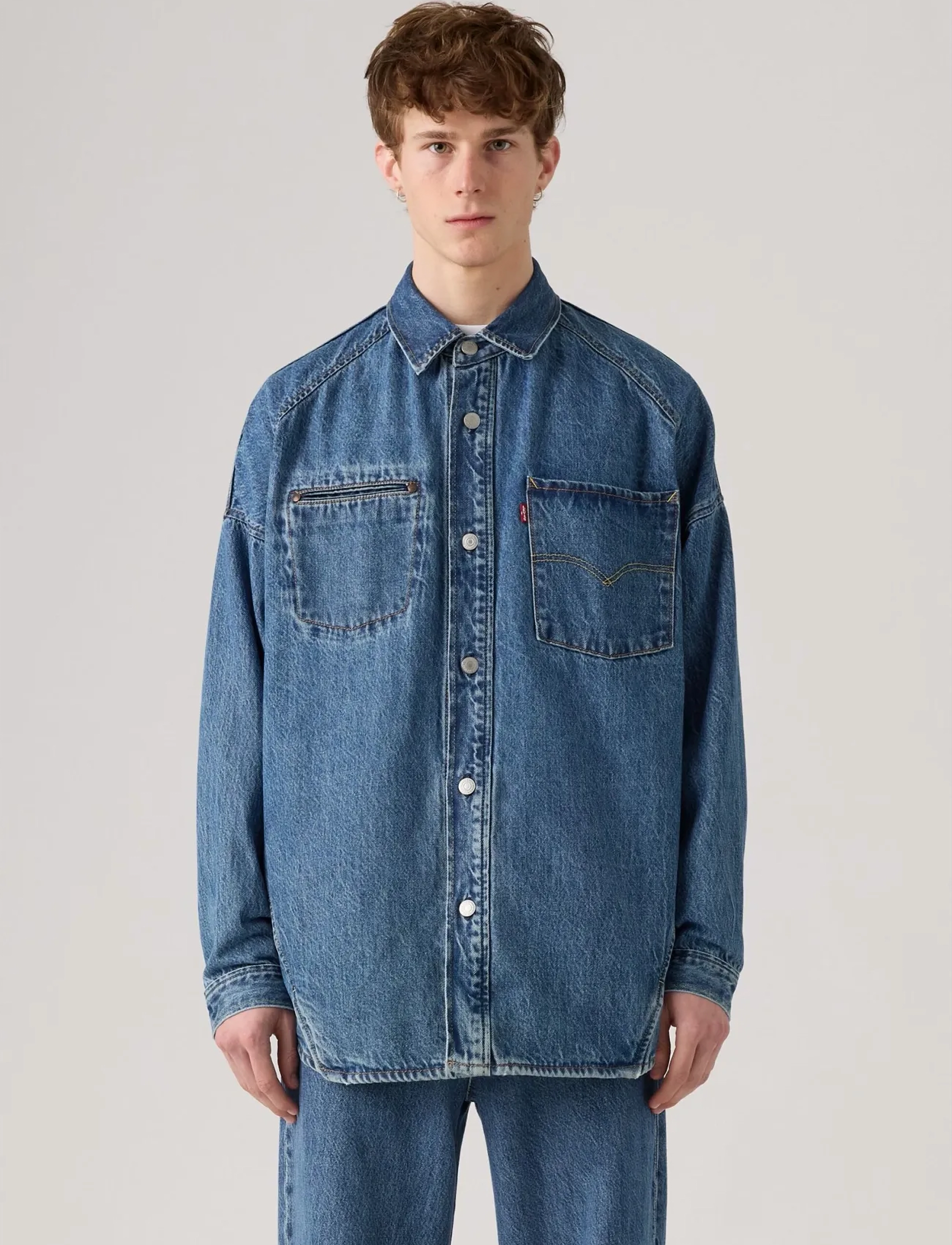 Levi's® - LEVIS TWIST SHACKET LETS DO TH - kevättakit - dark indigo - flat finish - 3