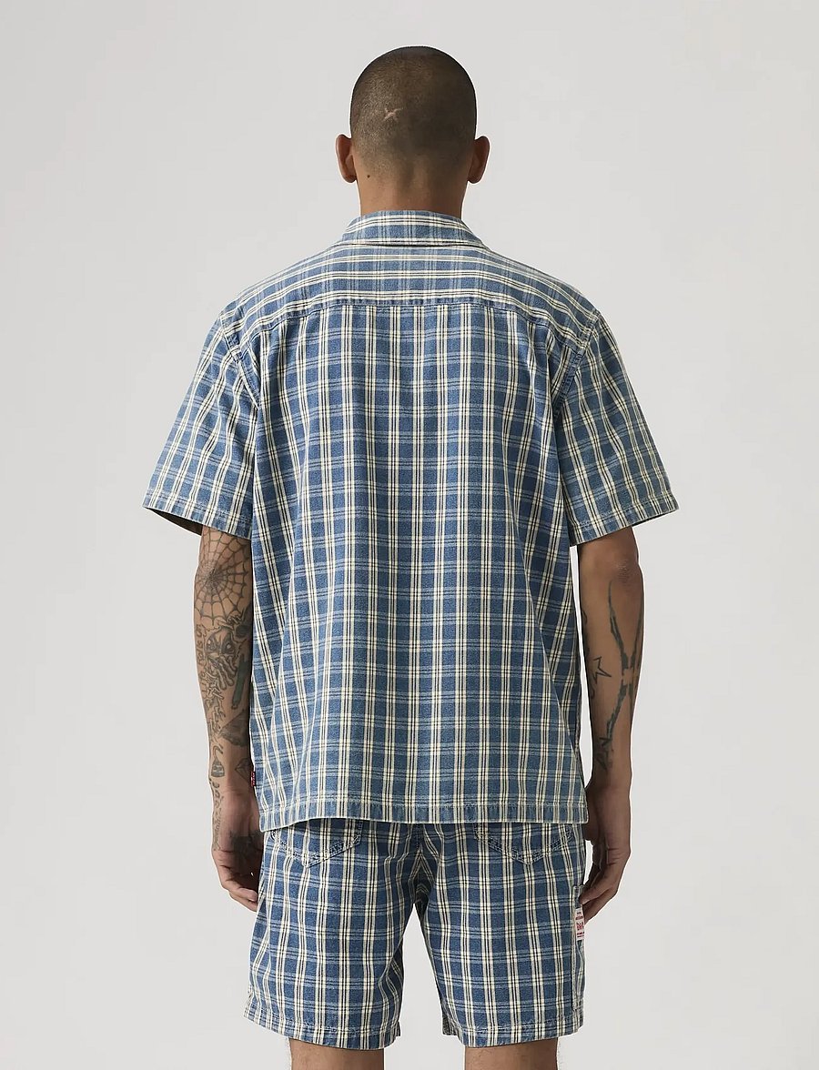 Levi's® - SS WORKER WW SUMMER CHECK SHIR - languoti marškiniai - blues - 3