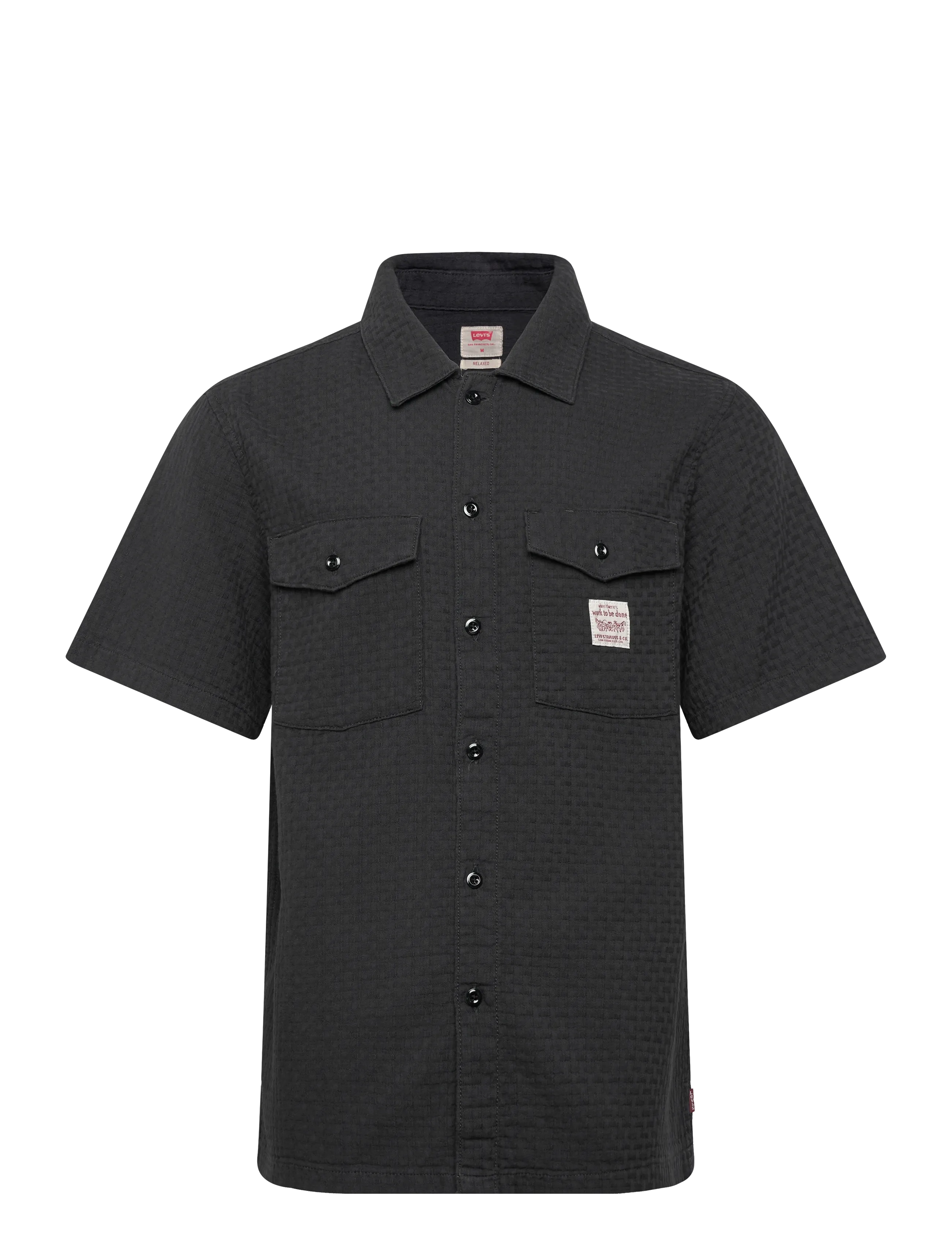 Levi's® SS WORKER WW DARK PHANTOM DOBB - Tanktops - BLACKS / green