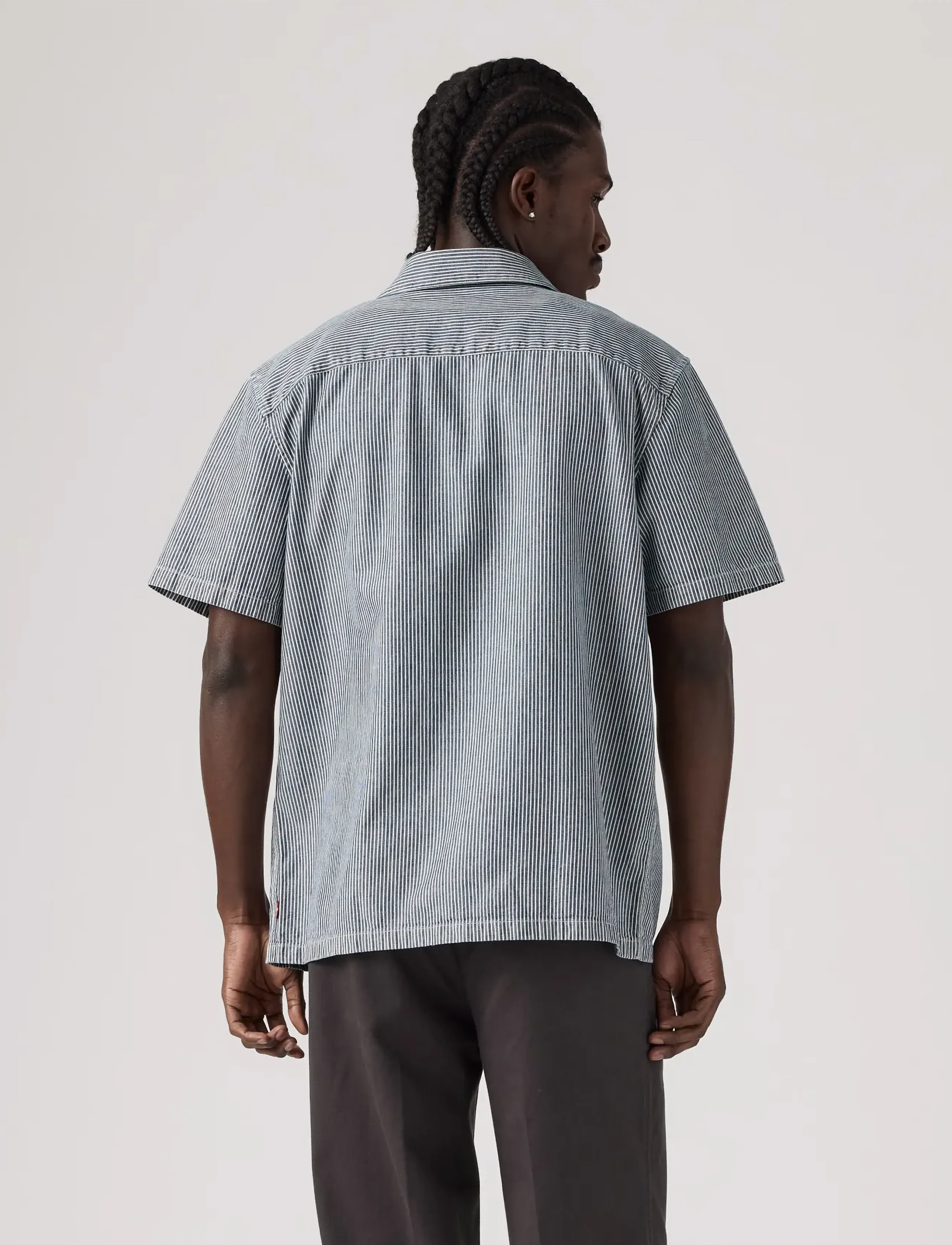 Levi's® - SS WORKER WW WASHINGTON STRIPE - flanellskjortor - dark indigo - flat finishw - 4