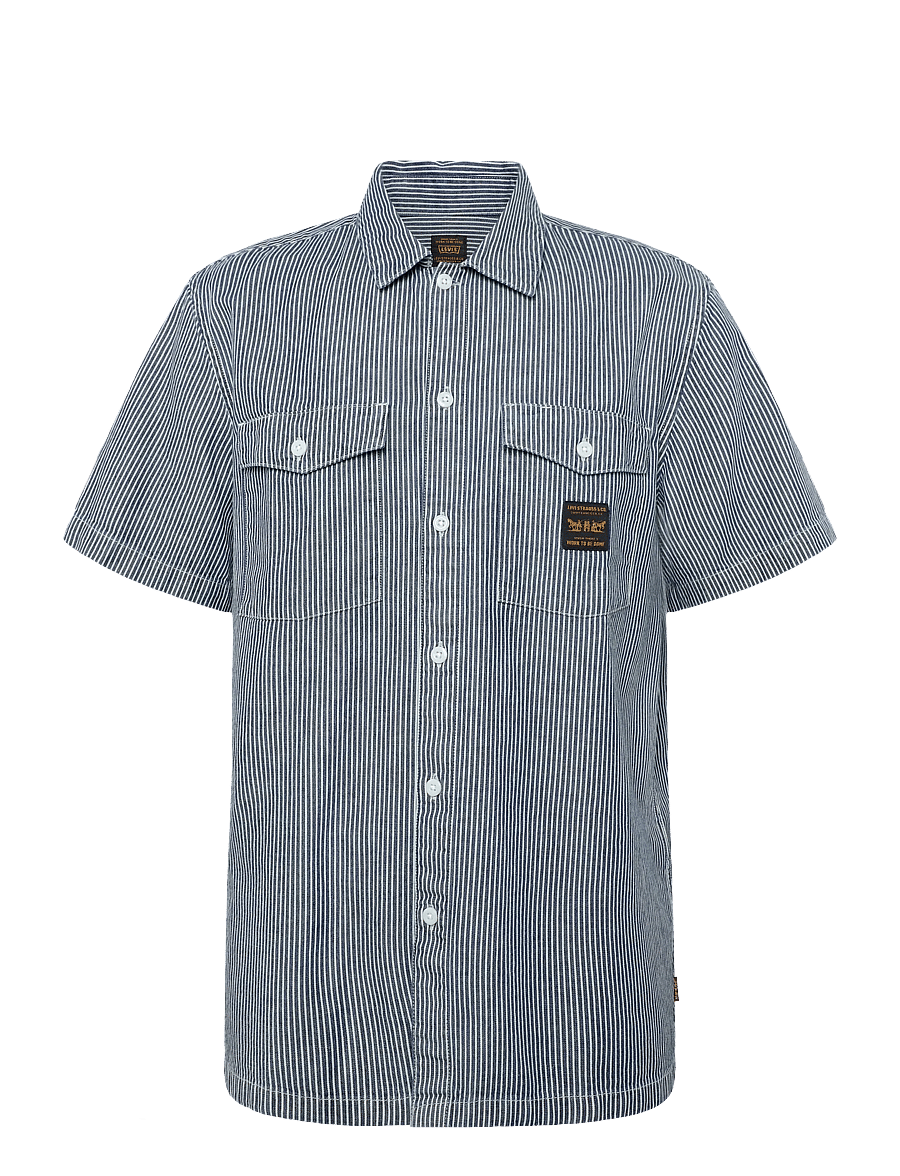 Levi's® - SS WORKER WW WASHINGTON STRIPE - jeanshemden - dark indigo - flat finish - 0
