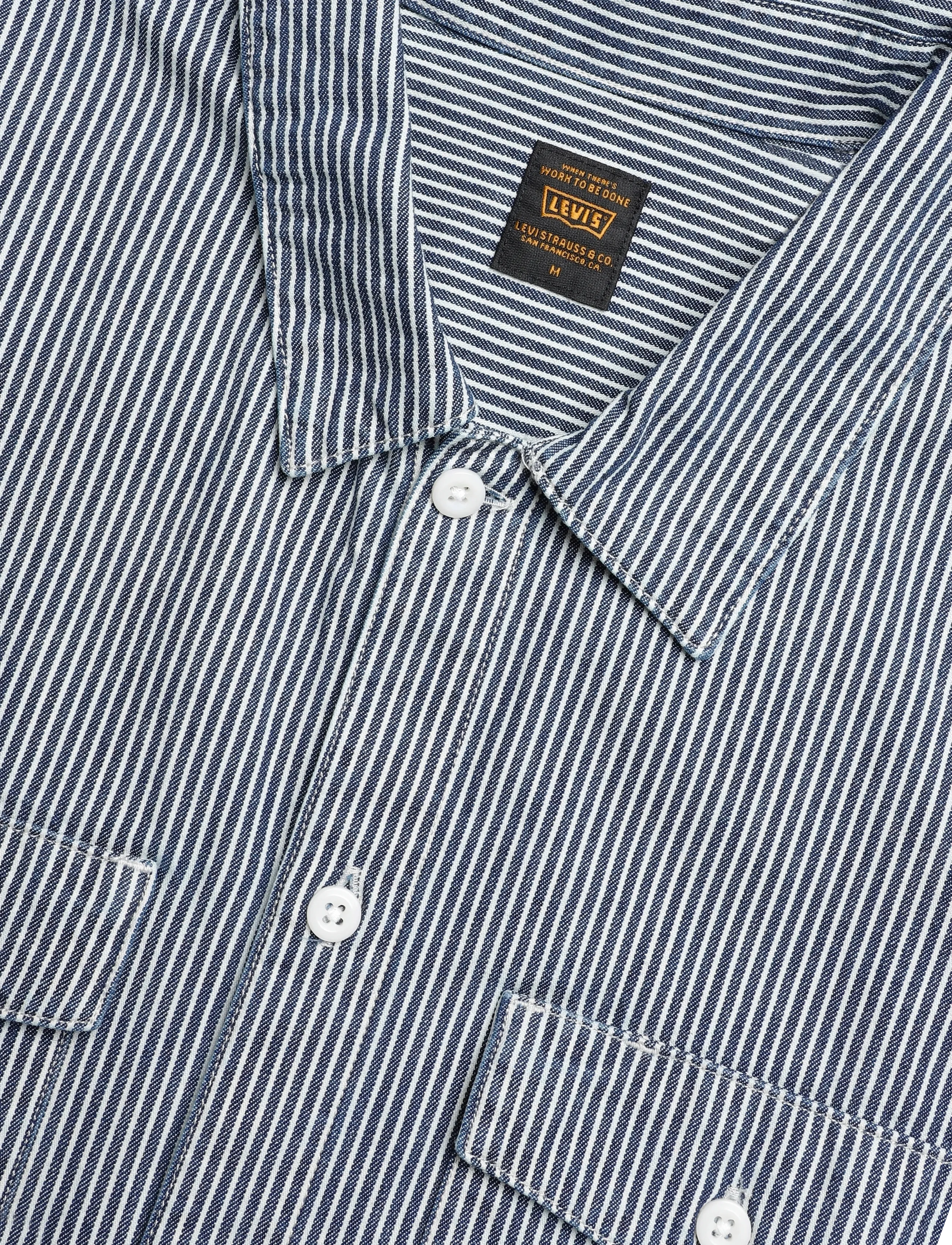 Levi's® - SS WORKER WW WASHINGTON STRIPE - jeanshemden - dark indigo - flat finish - 2