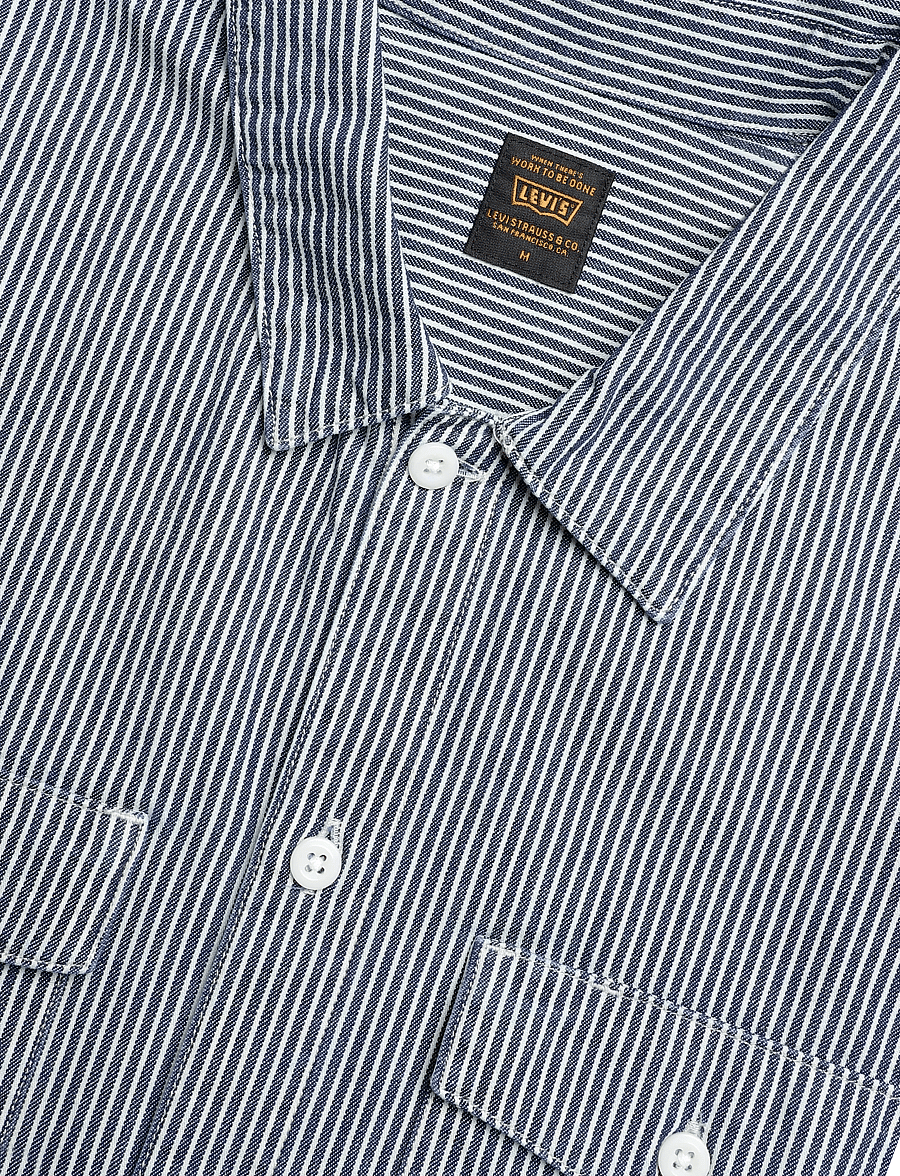 Levi's® - SS WORKER WW WASHINGTON STRIPE - jeanshemden - dark indigo - flat finish - 2