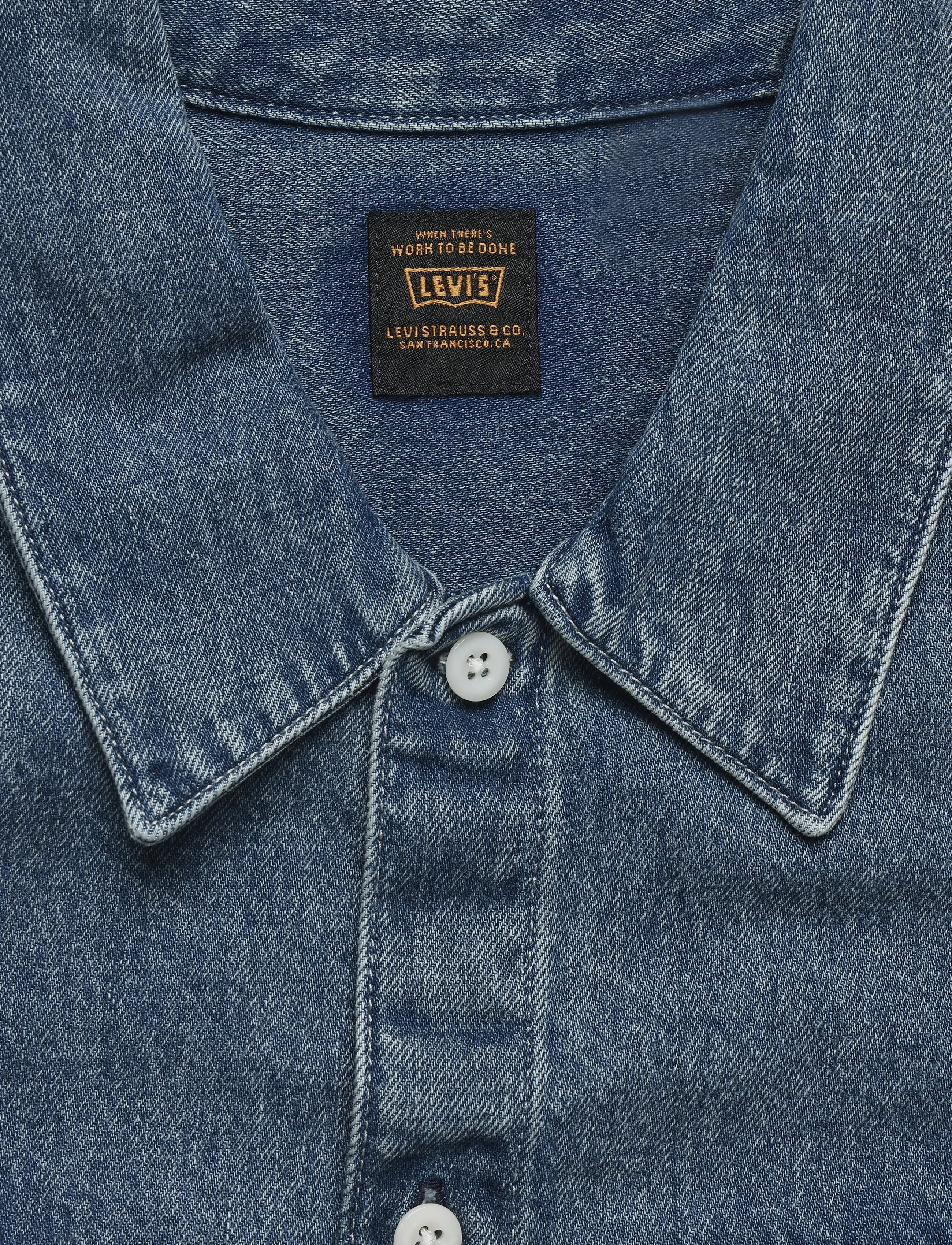 Levi's® - SS WORKER WW MINE FOR NOW - dark indigo - worn in - 2