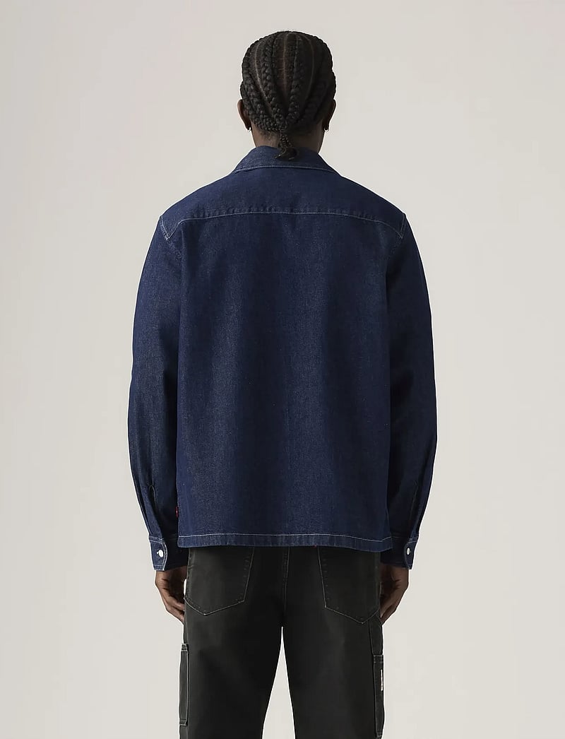 Levi's® - LS WORKER WW RINSE WORK REPEAT - jeansskjortor - dark indigo - flat finish - 3