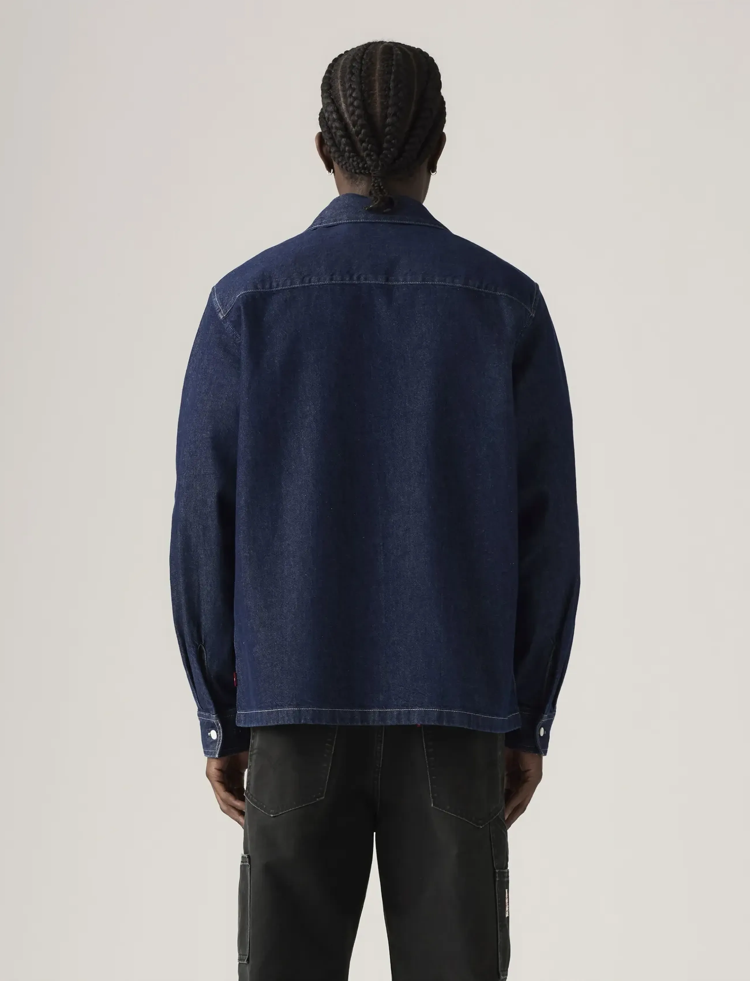 Levi's® - LS WORKER WW RINSE WORK REPEAT - denim shirts - dark indigo - flat finish - 3