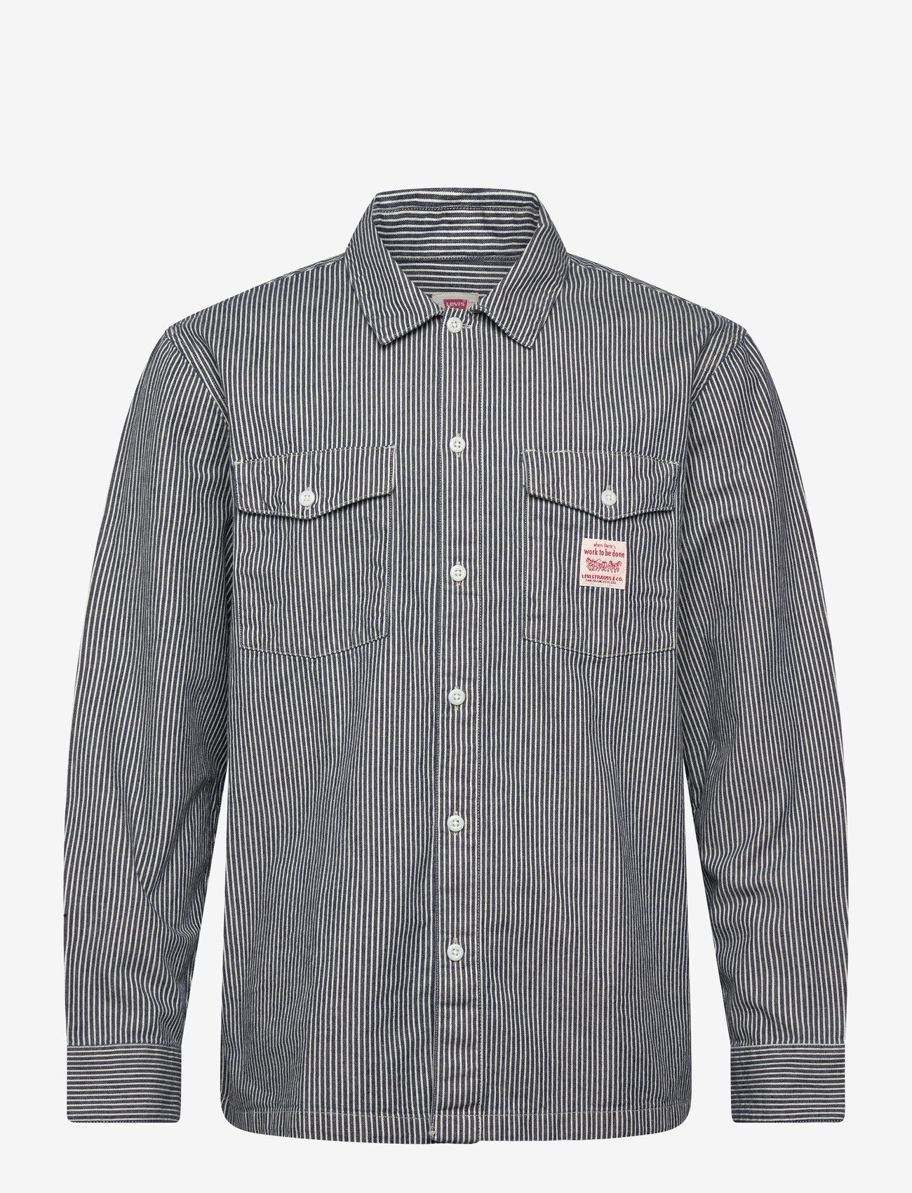 Levi's® - LS WORKER WW WASHINGTON STRIPE - gestreifte hemden - dark indigo - flat finish - 1