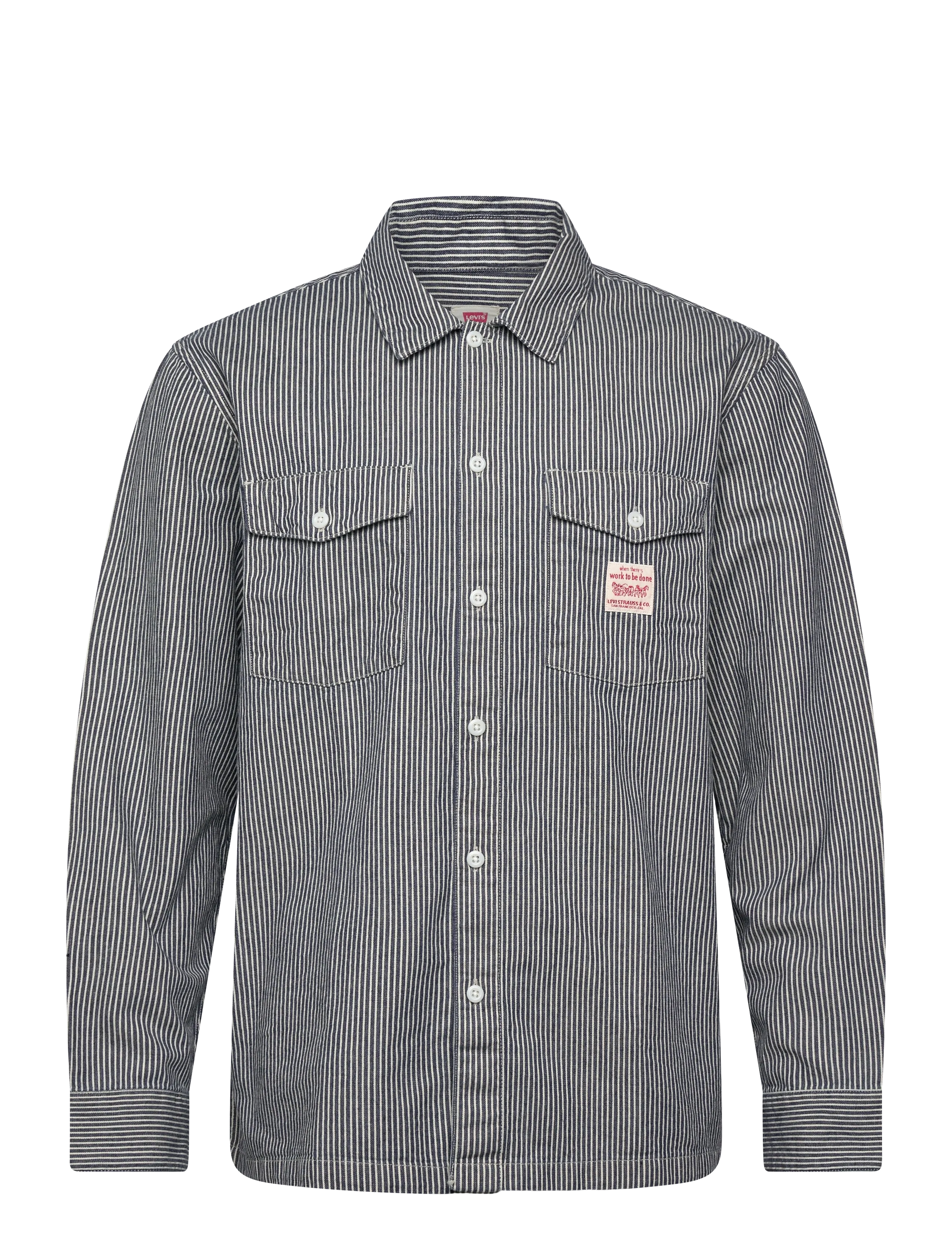 Levi's® LS WORKER WW WASHINGTON STRIPE - Kleidung - DARK INDIGO - FLAT FINISH / navy