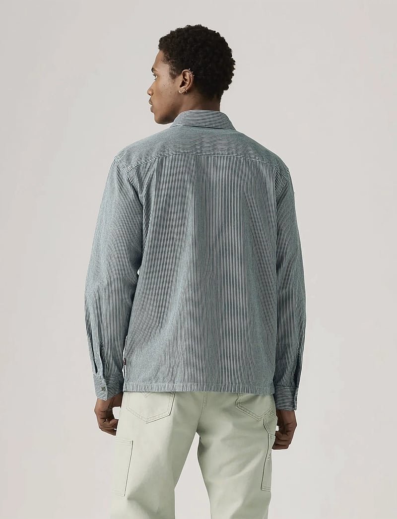 Levi's® - LS WORKER WW WASHINGTON STRIPE - gestreifte hemden - dark indigo - flat finish - 3