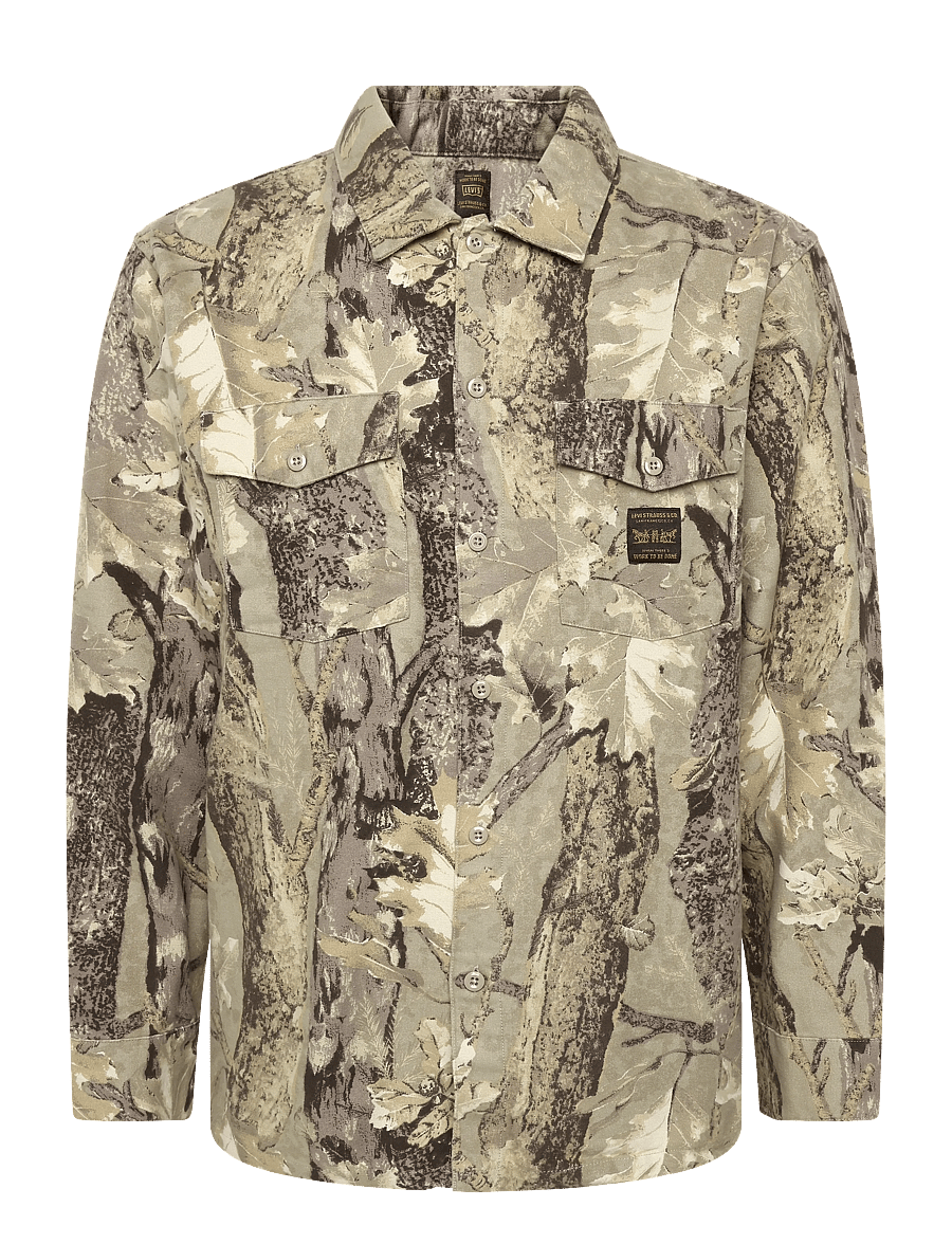 Levi's® - LS WORKER WW TEX FOREST CAMO G - pattern shirts - neutrals - 1