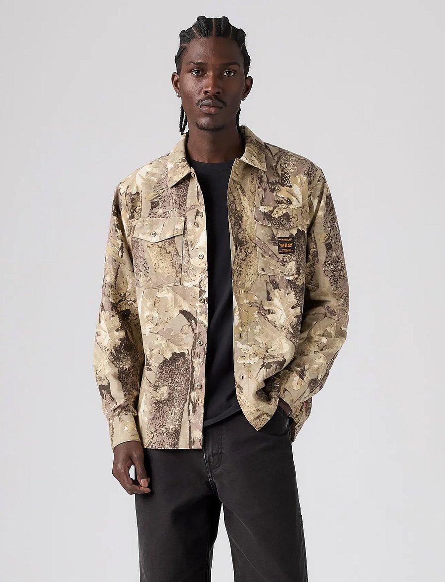 Levi's® - LS WORKER WW TEX FOREST CAMO G - pattern shirts - neutrals - 3