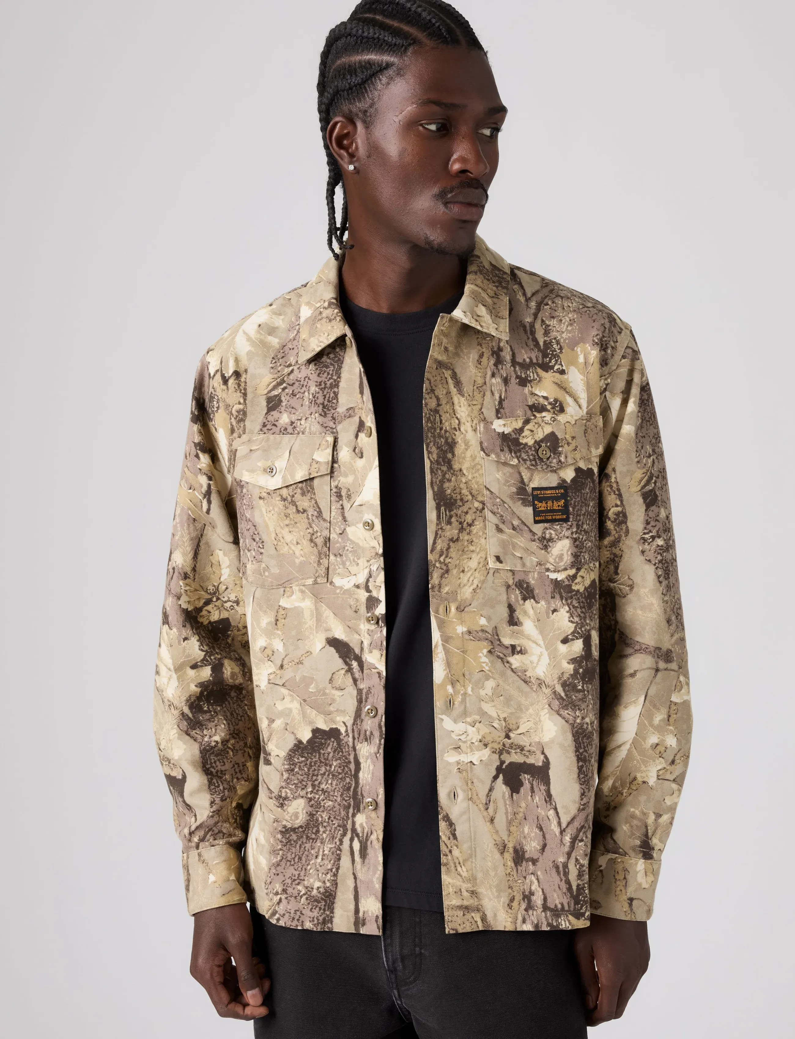 Ls Worker Ww Tex Forest Camo G