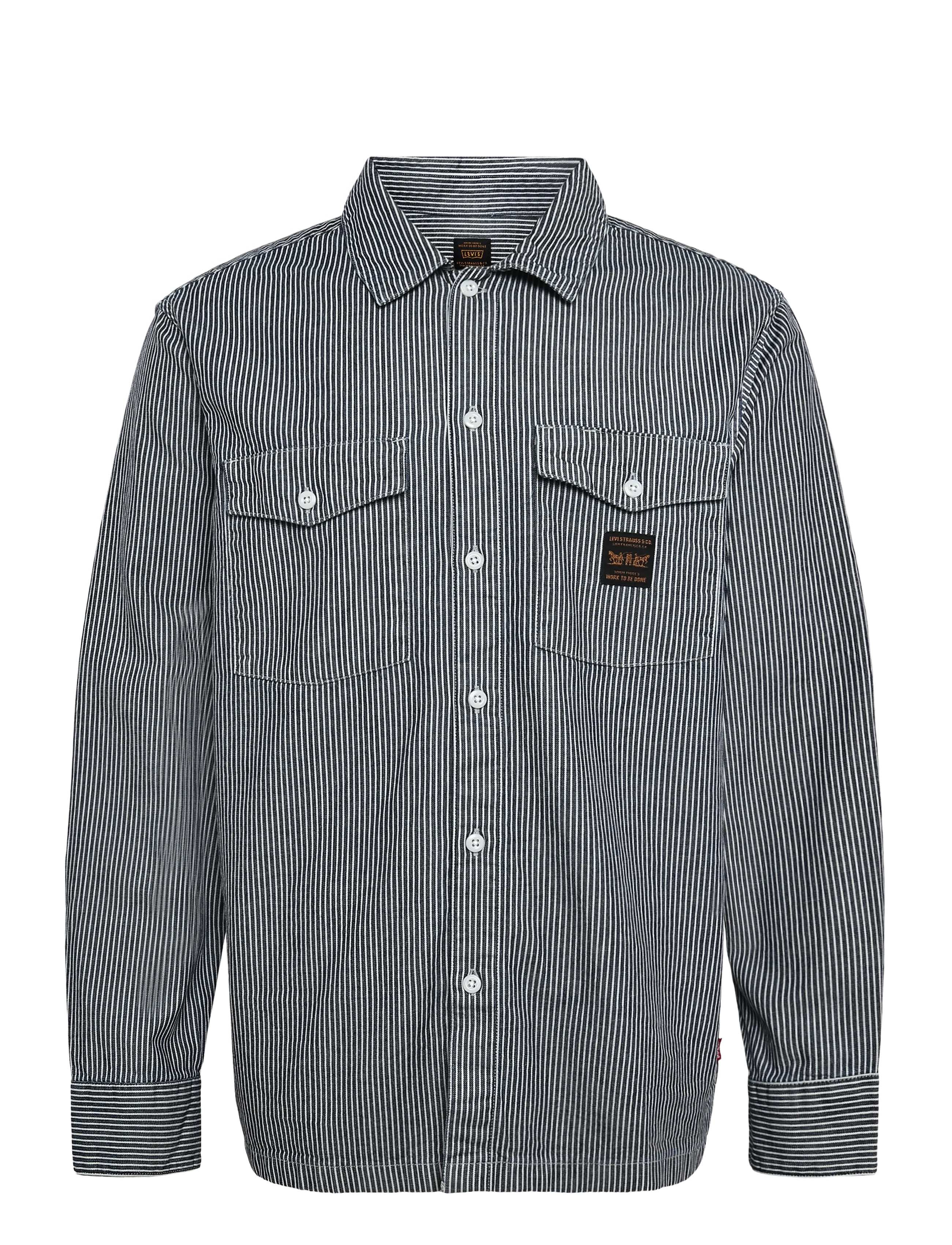 Levi's® LS WORKER WW WASHINGTON STRIPE - Uus - DARK INDIGO - FLAT FINISH / navy