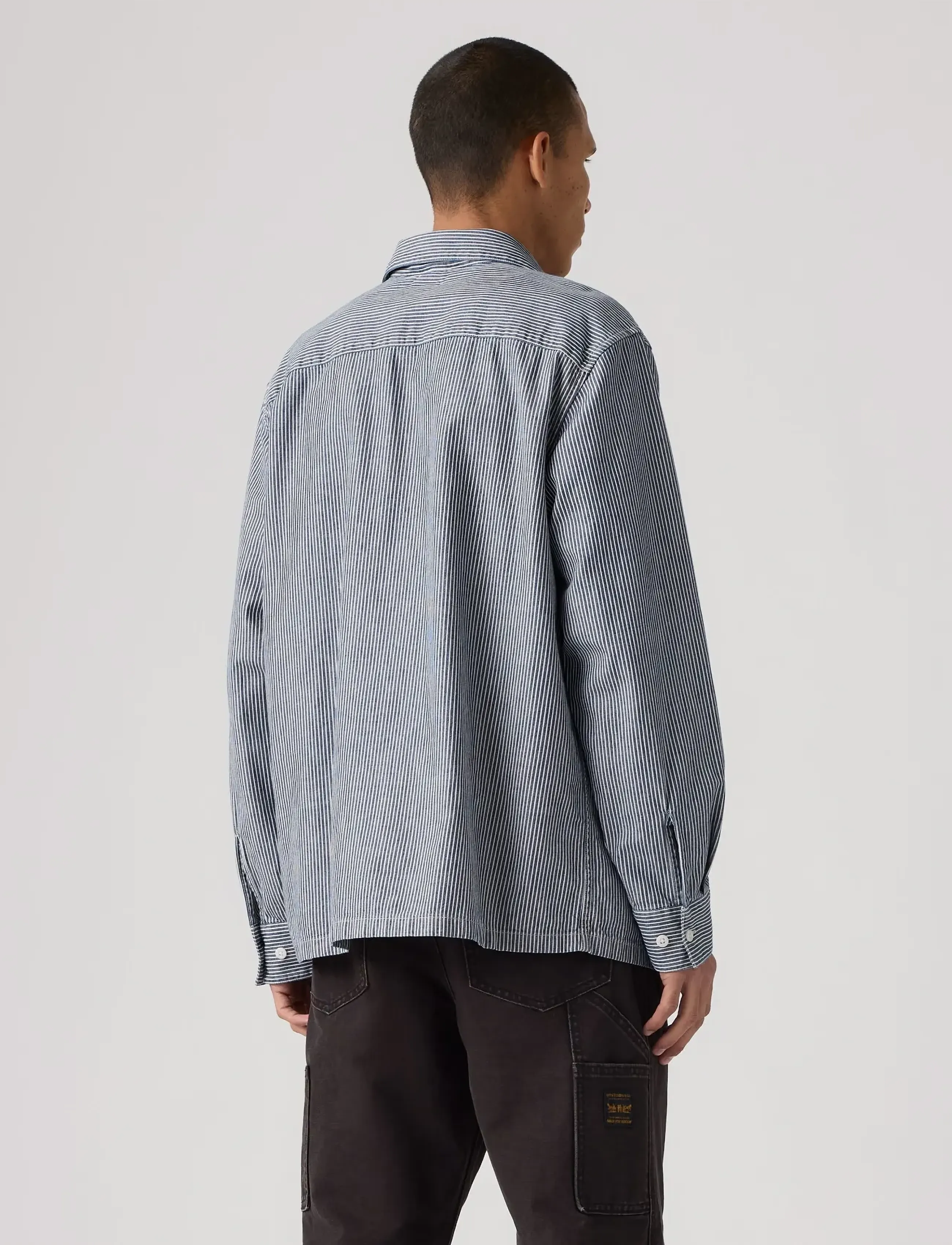 Levi's® - LS WORKER WW WASHINGTON STRIPE - gestreifte hemden - dark indigo - flat finish - 4