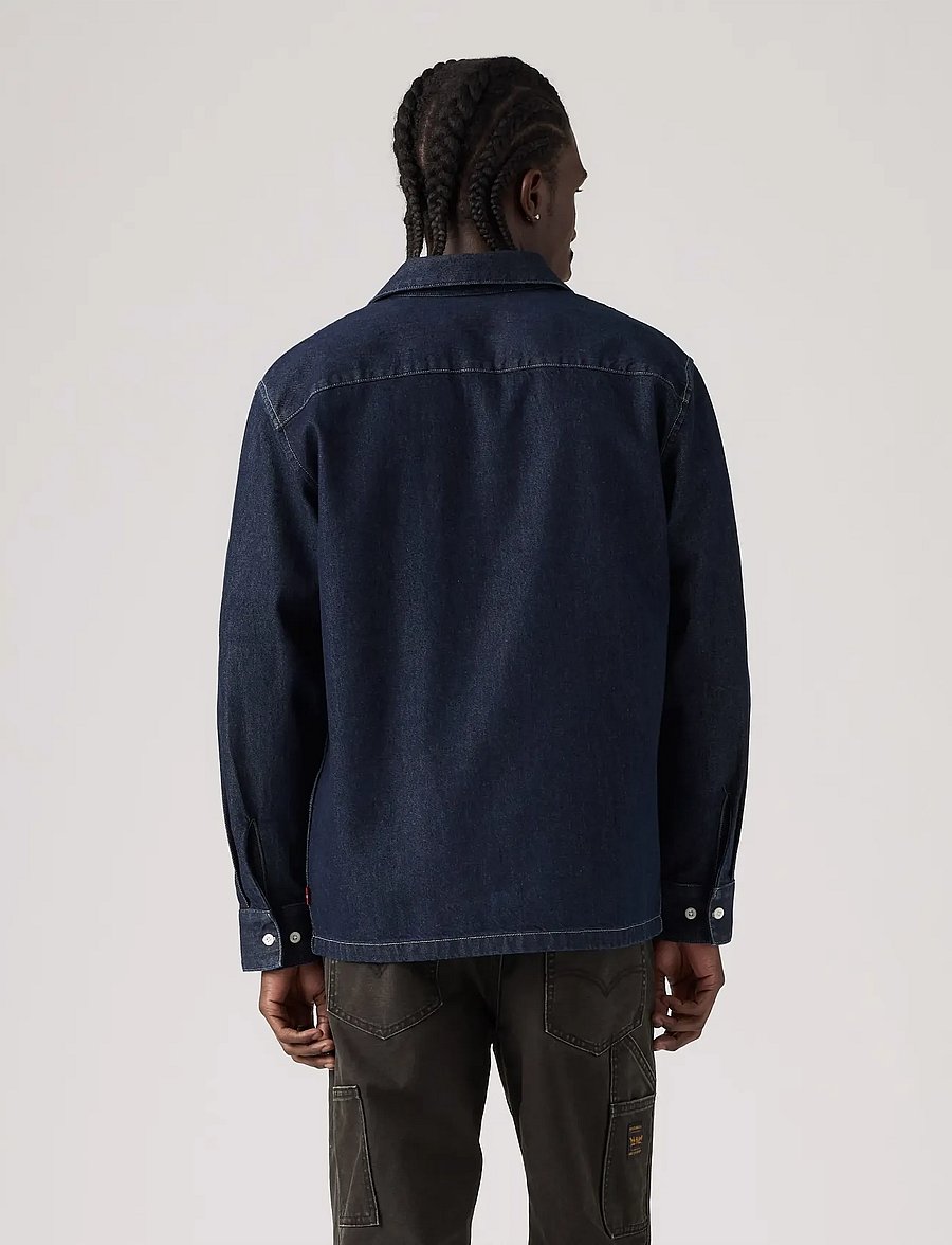 Levi's® - LS WORKER WW RINSE WORK REPEAT - jeanshemden - dark indigo - flat finish - 4
