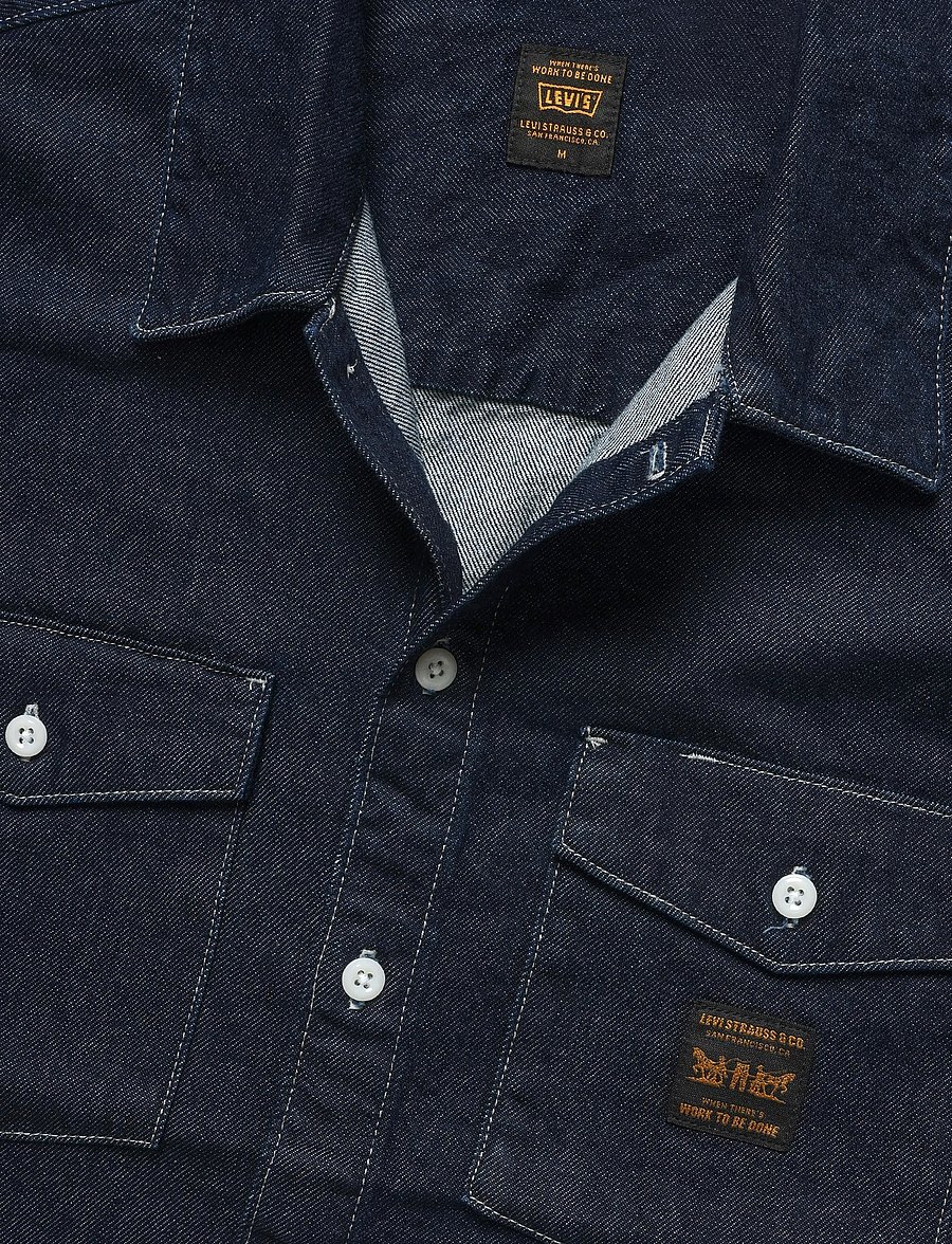 Levi's® - LS WORKER WW RINSE WORK REPEAT - denim shirts - dark indigo - flat finish - 2