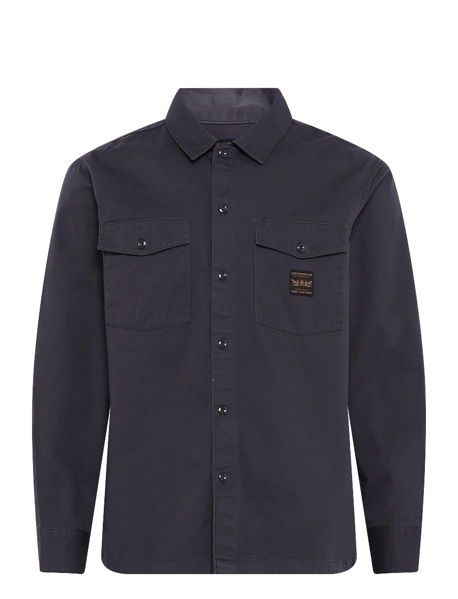 Levi's® - LS WORKER WW PERISCOPE TWILL - jeansskjortor - greys - 1