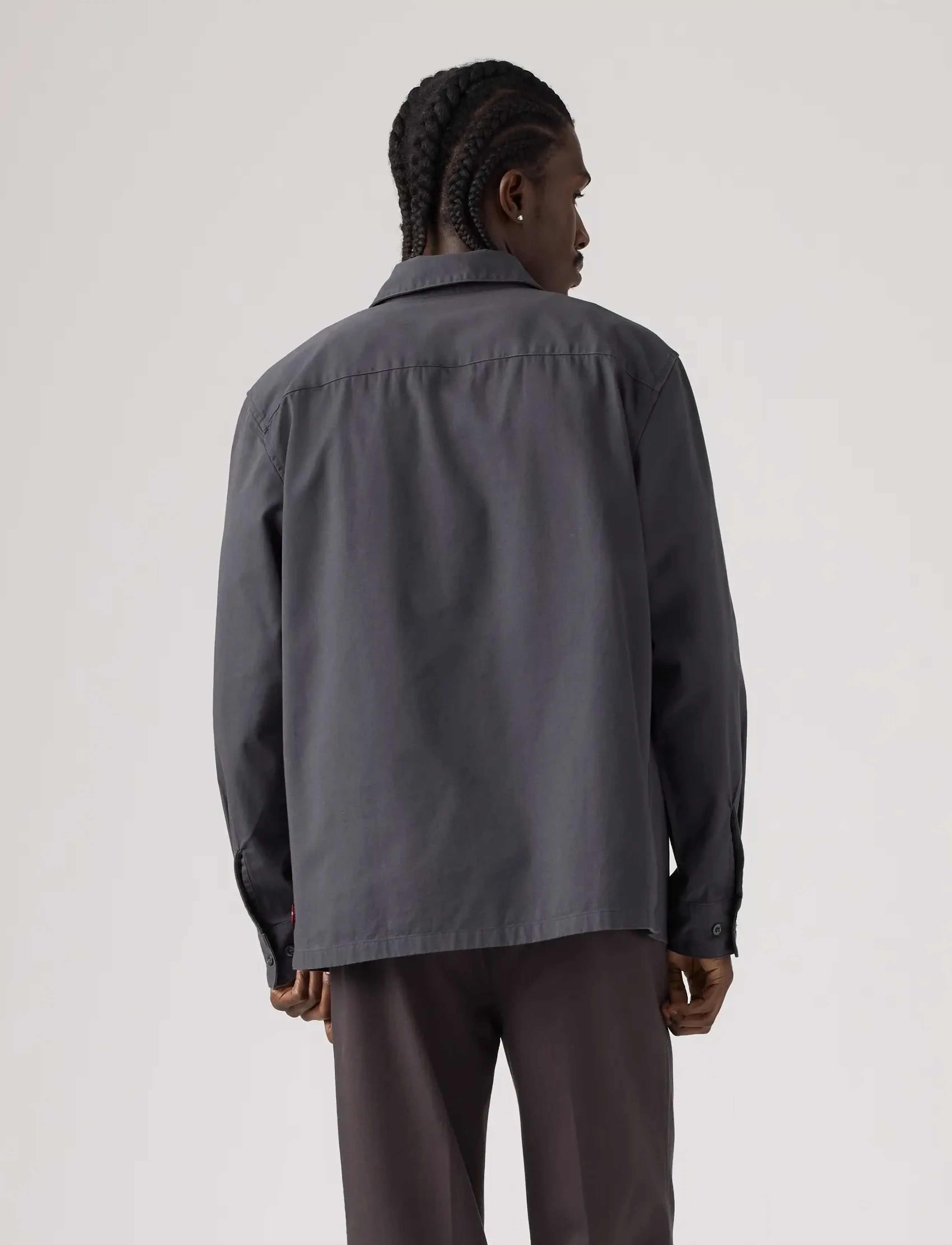 Levi's® - LS WORKER WW PERISCOPE TWILL - jeansskjortor - greys - 4