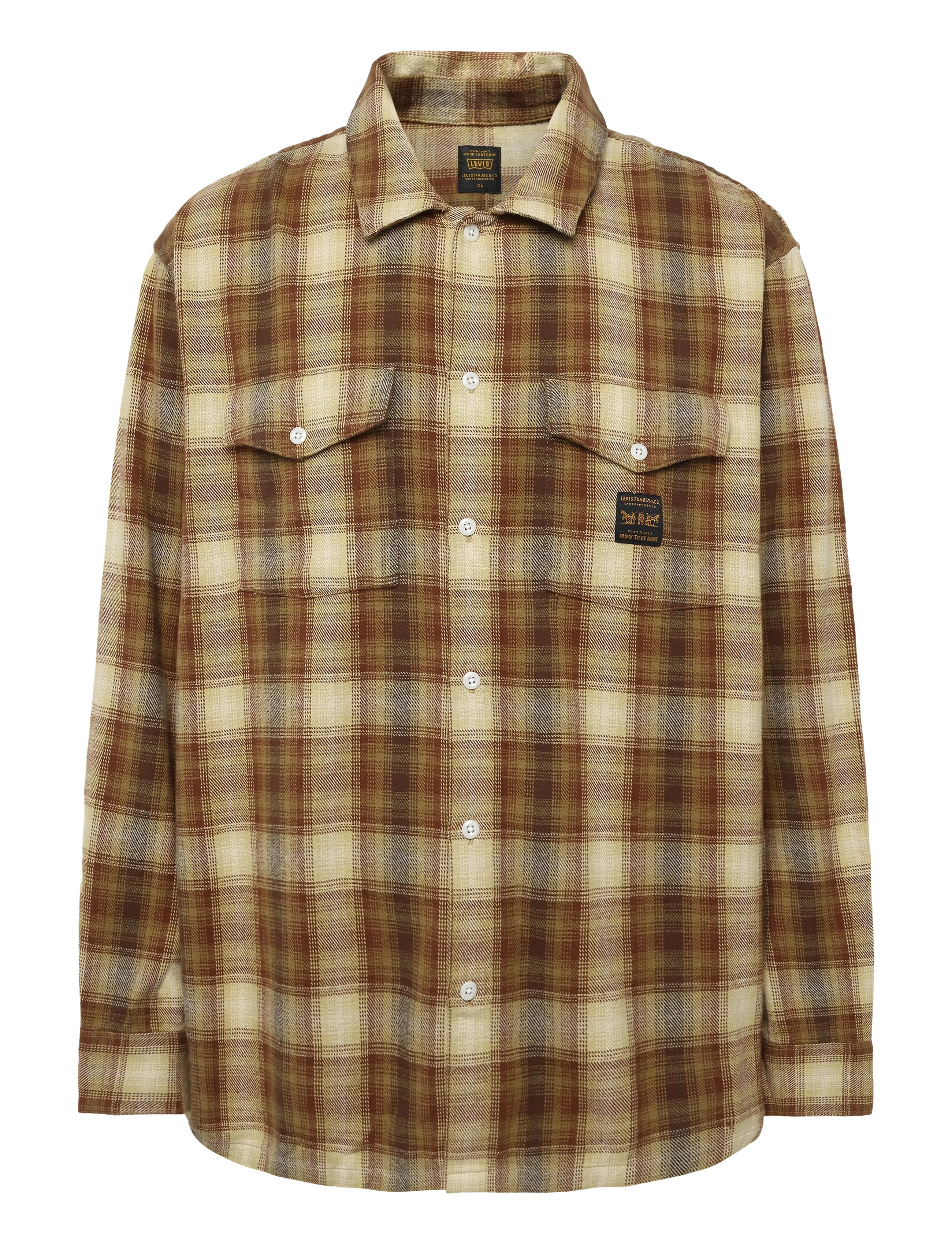 Levi's® LS WORKER WW ABILENE PLAID DUL - Jeansskjortor - MULTI-COLORE / multi