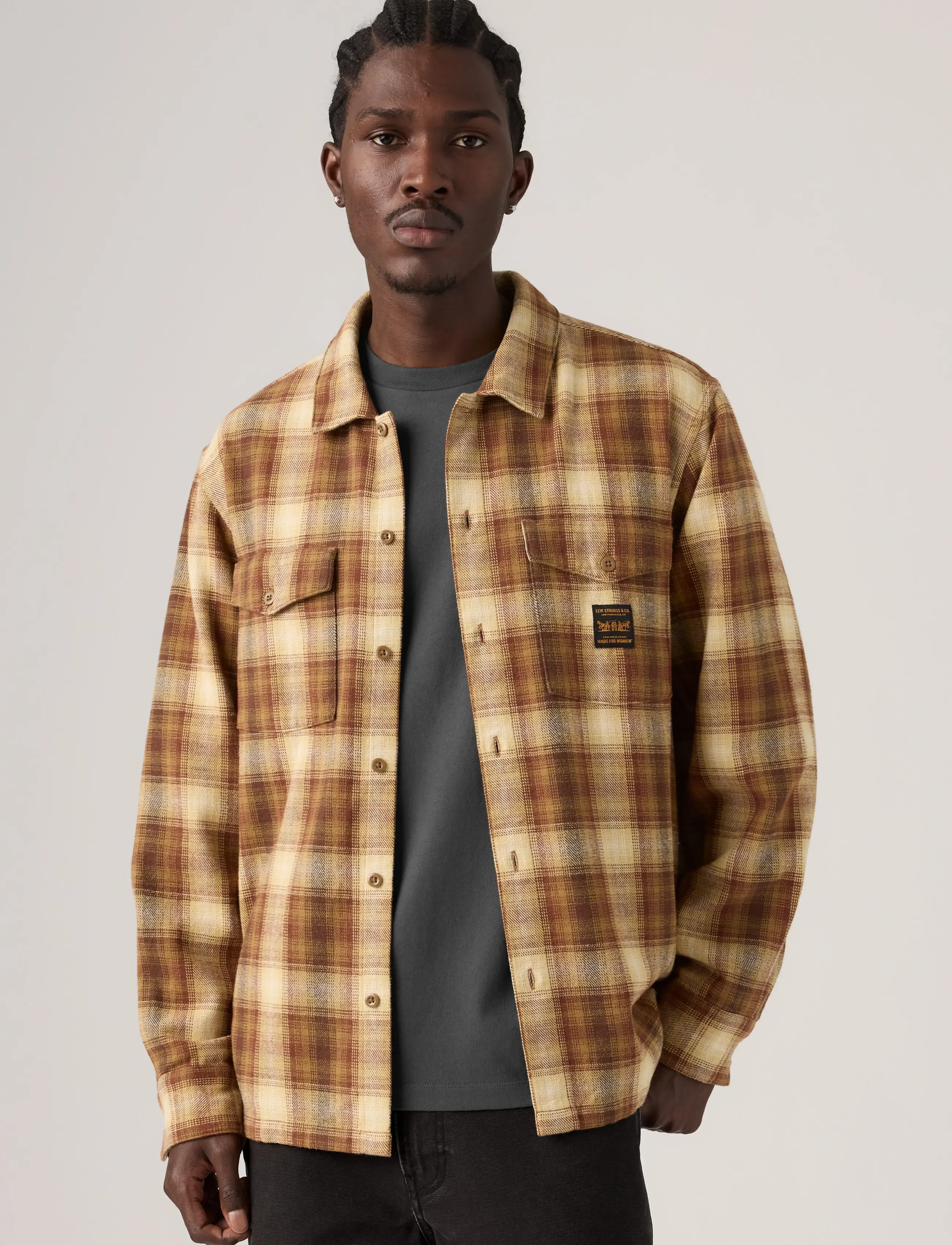 Levi's® - LS WORKER WW ABILENE PLAID DUL - efterårsbesparelser - multi-colore - 0