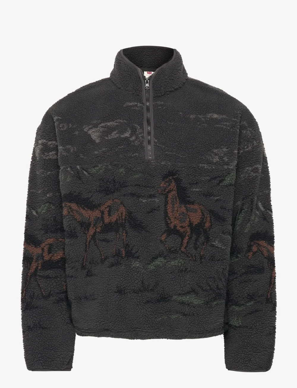 Levi's® - IDYLLWILD SHERPA POPOVER RUNNI - half zip-tröjor - blacks - 0