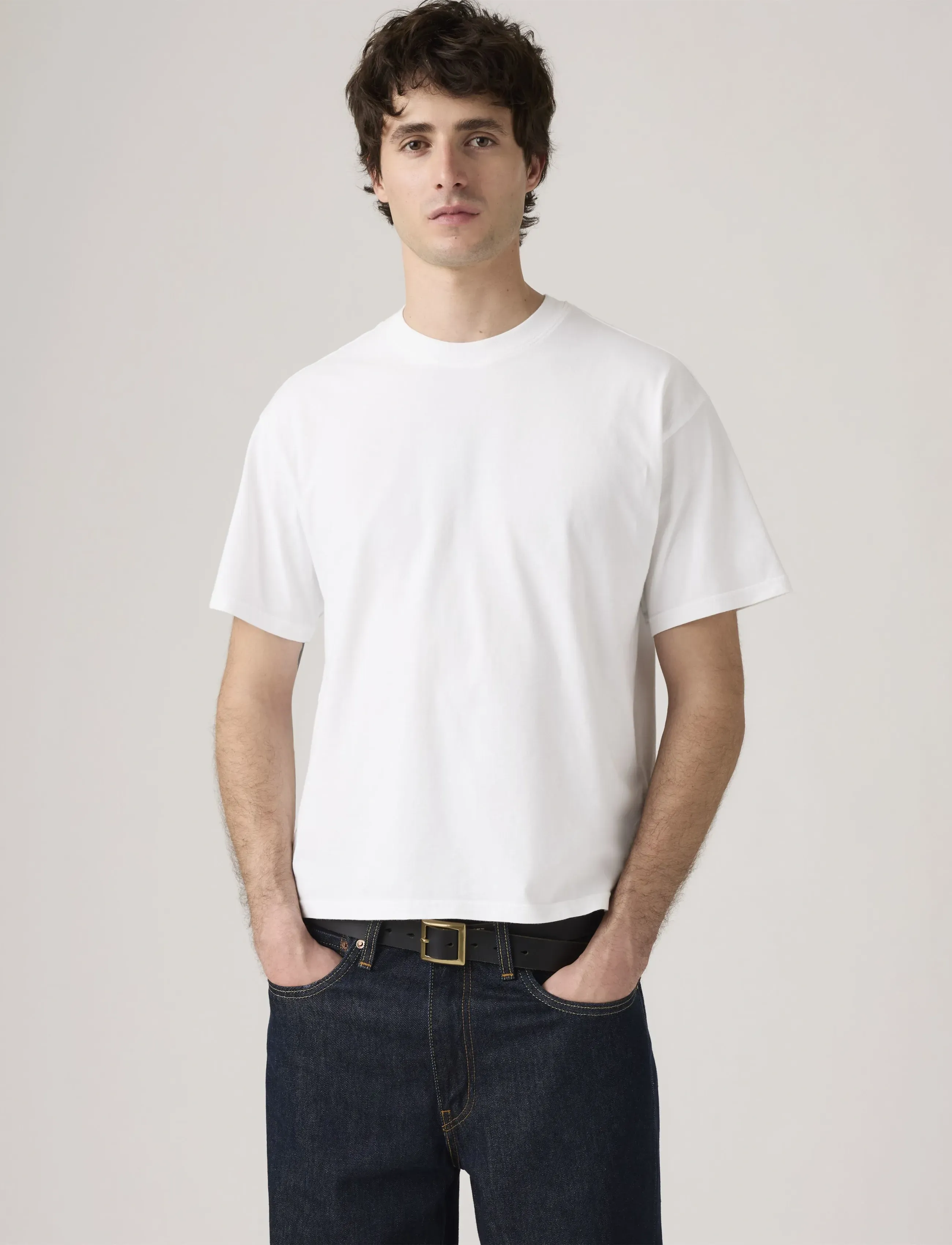 Levi's® BOXY SS TEE BRIGHT WHITE JERSE - Shoppa efter stil - WHITES / white