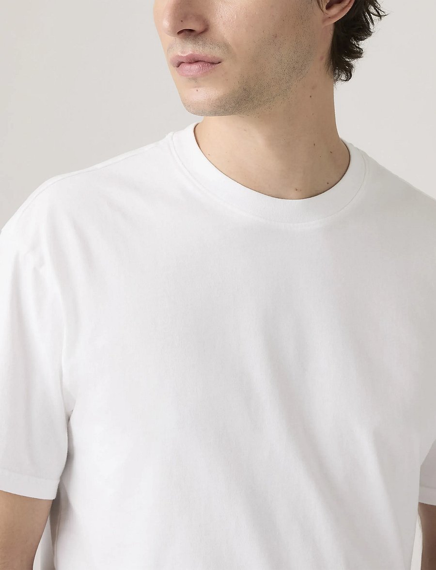 Levi's® - BOXY SS TEE BRIGHT WHITE JERSE - t-krekli ar īsām piedurknēm - whites - 4
