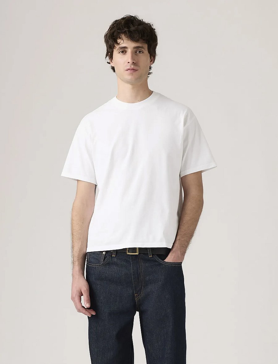 Levi's® - BOXY SS TEE BRIGHT WHITE JERSE - t-krekli ar īsām piedurknēm - whites - 5
