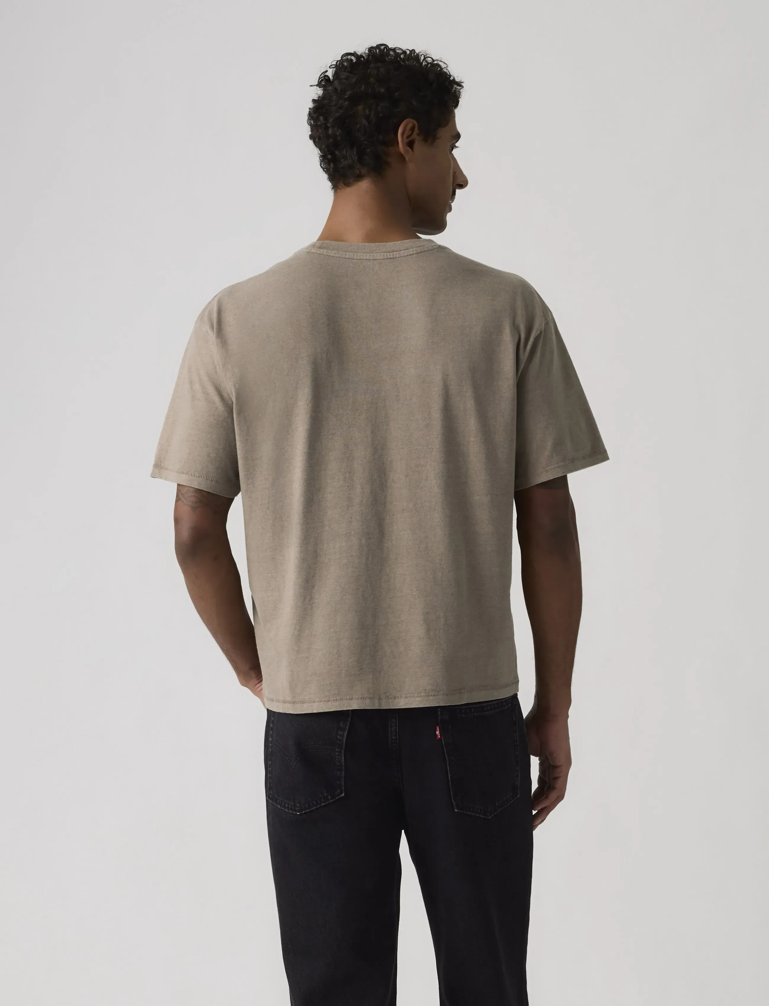 Levi's® - BOXY SS TEE POSTGRUNGE FUNGI G - kortærmede t-shirts - browns - 3
