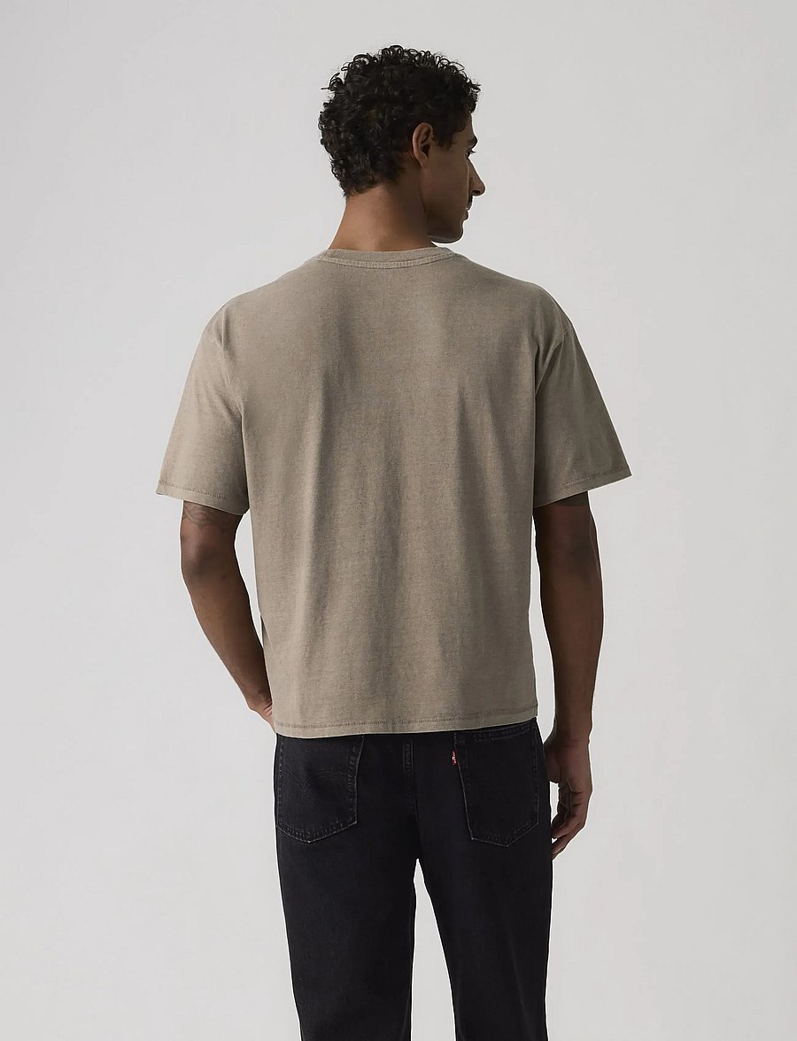 Levi's® - BOXY SS TEE POSTGRUNGE FUNGI G - kortermede t-skjorter - browns - 3